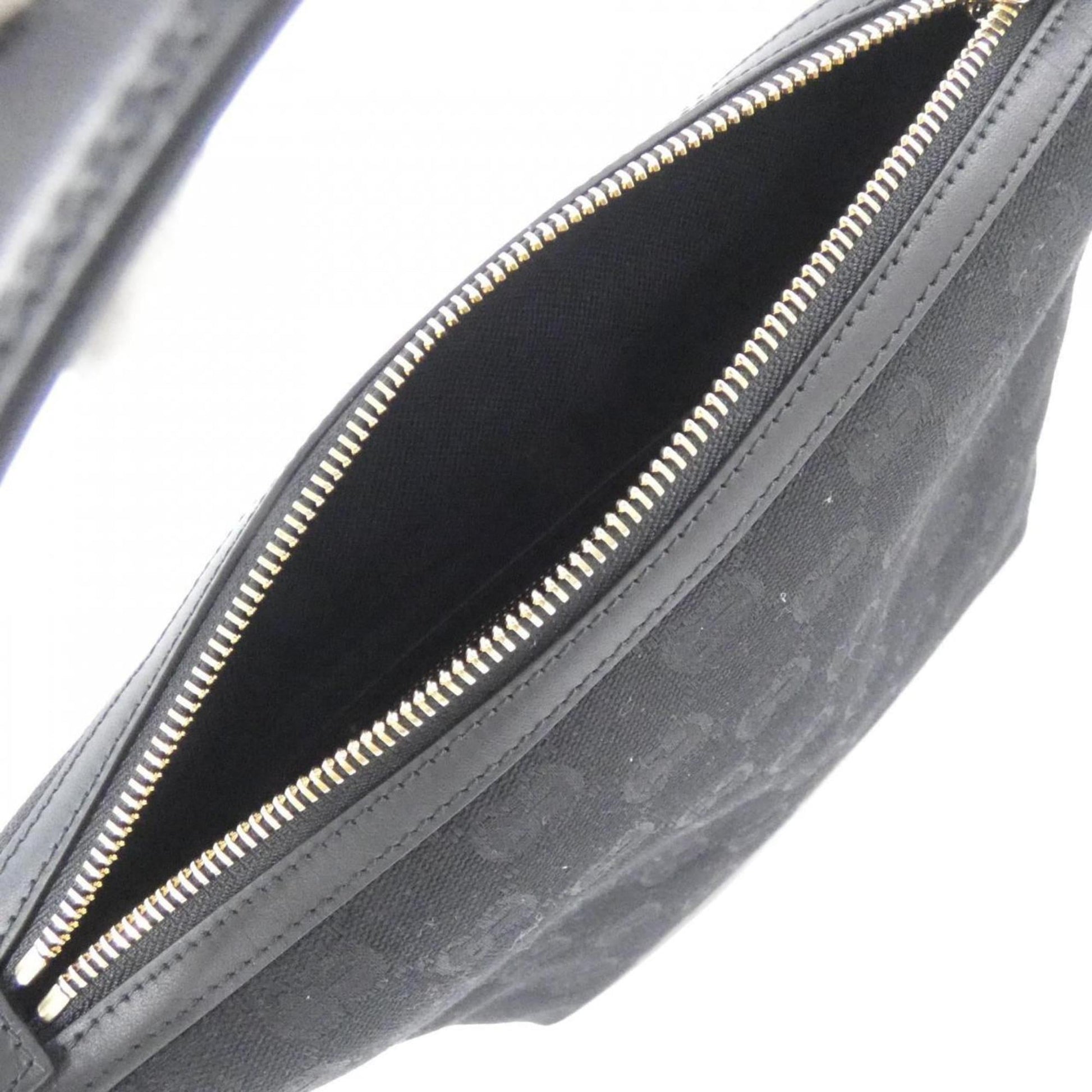 Gucci Black Gg Canvas Handbag