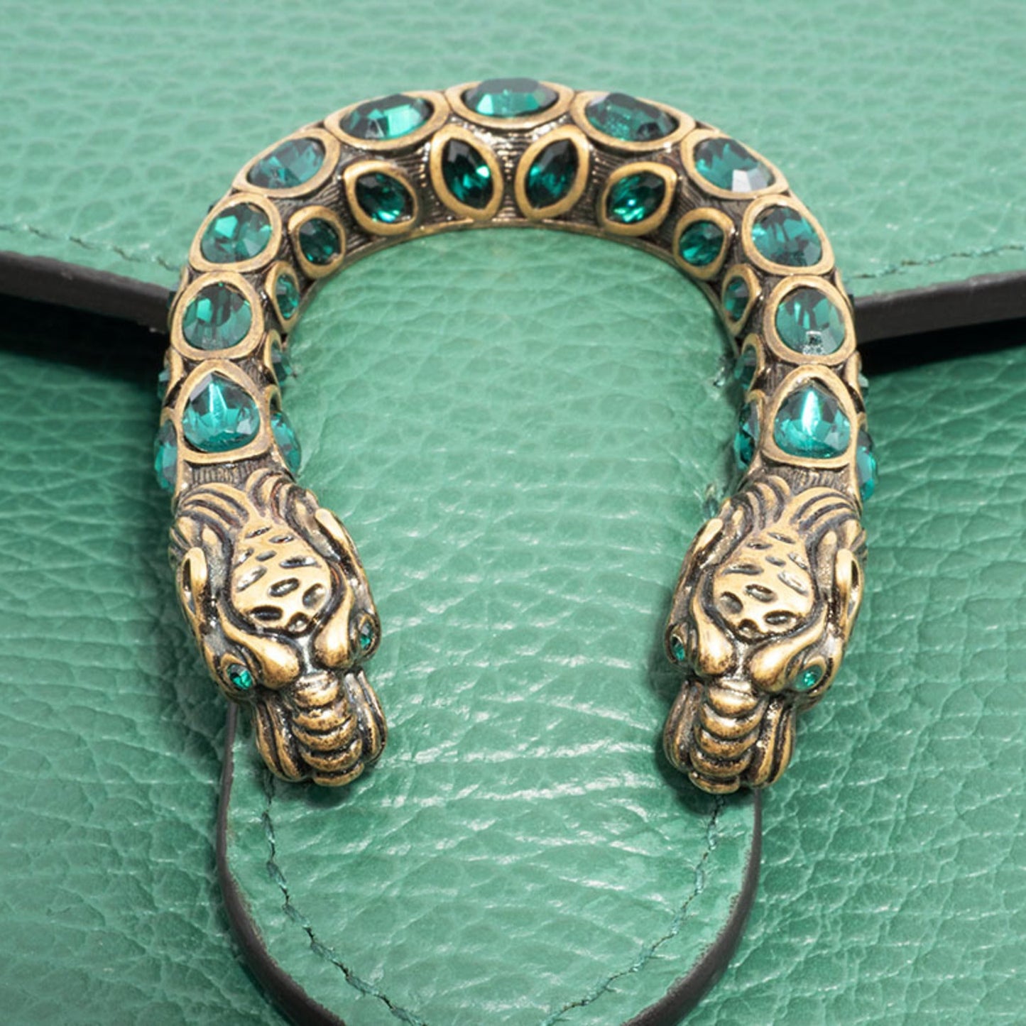 Gucci Green Leather Shoulder Bag
