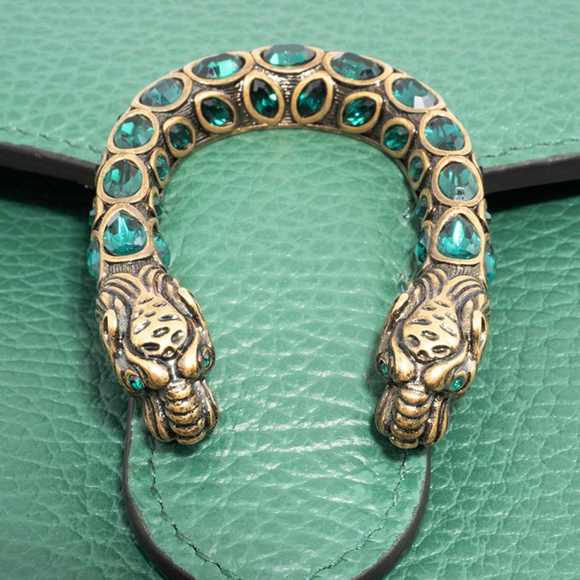 Gucci Green Leather Shoulder Bag