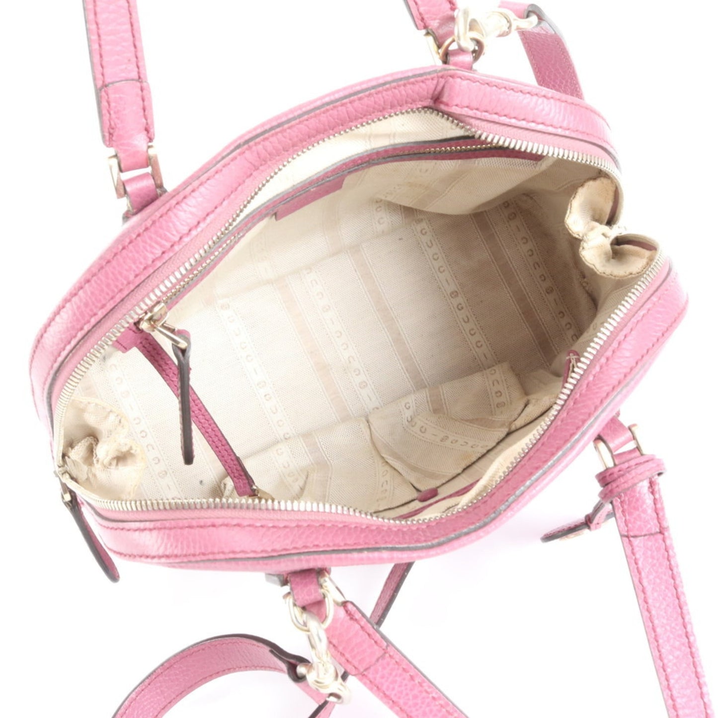 Gucci Pink Leather Shoulder Bag