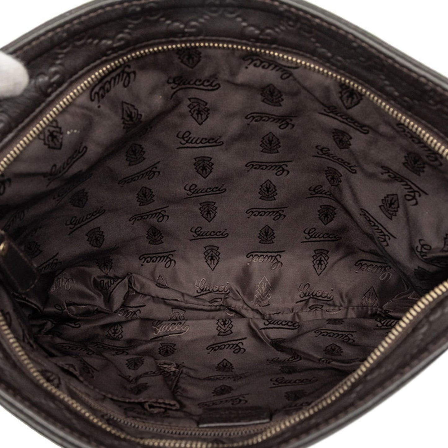 Gucci Dark Brown Leather Shoulder Bag