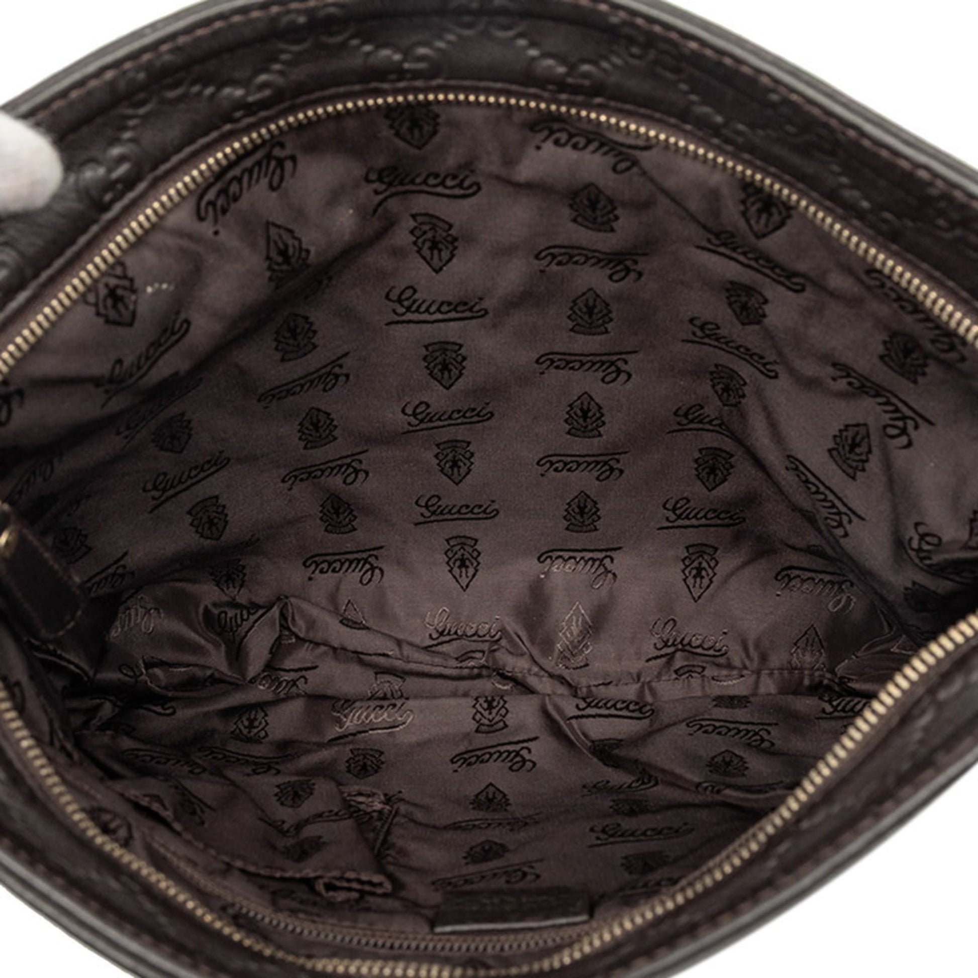 Gucci Dark Brown Leather Shoulder Bag