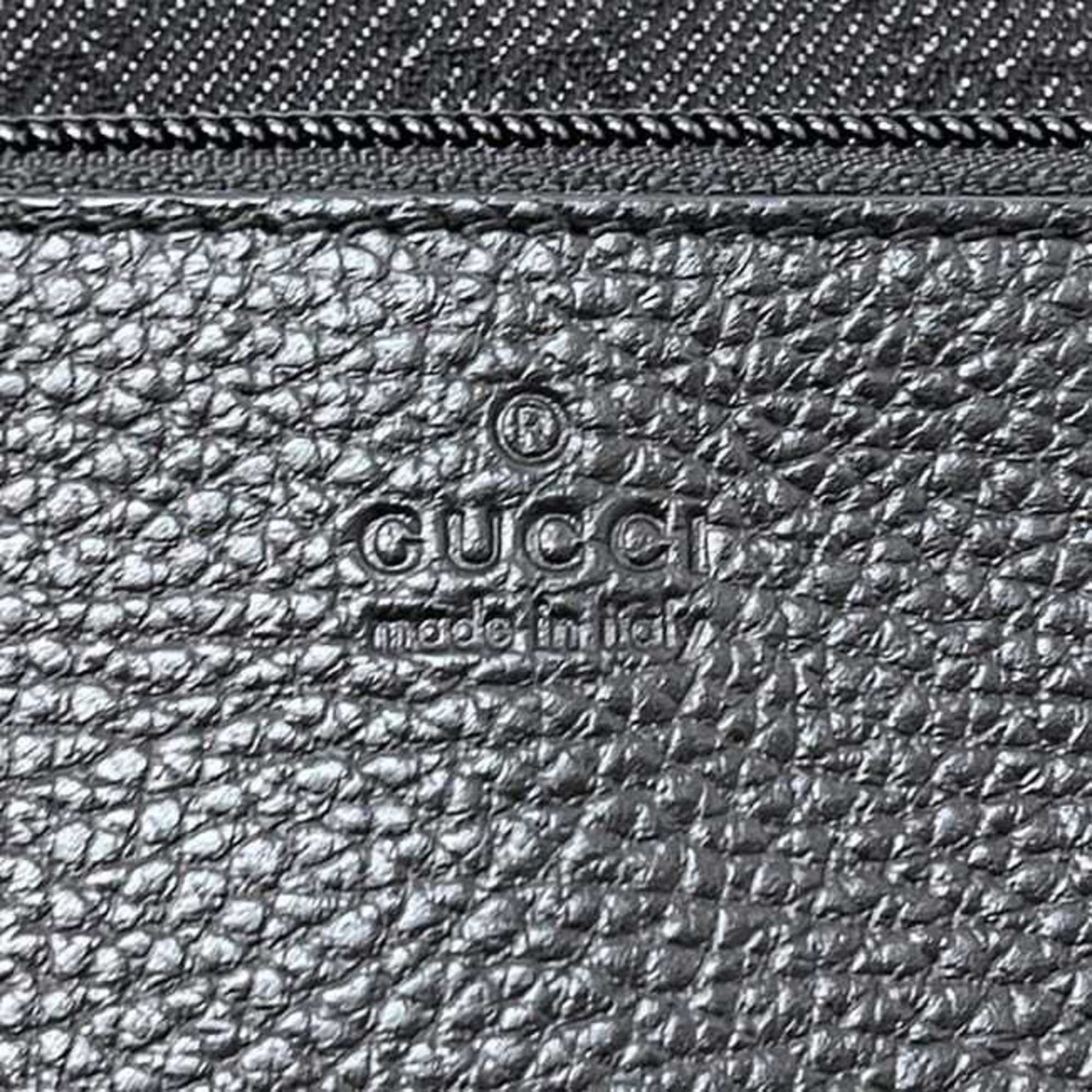 Gucci Gg Canvas Black Gg Canvas Leather Tote Bag