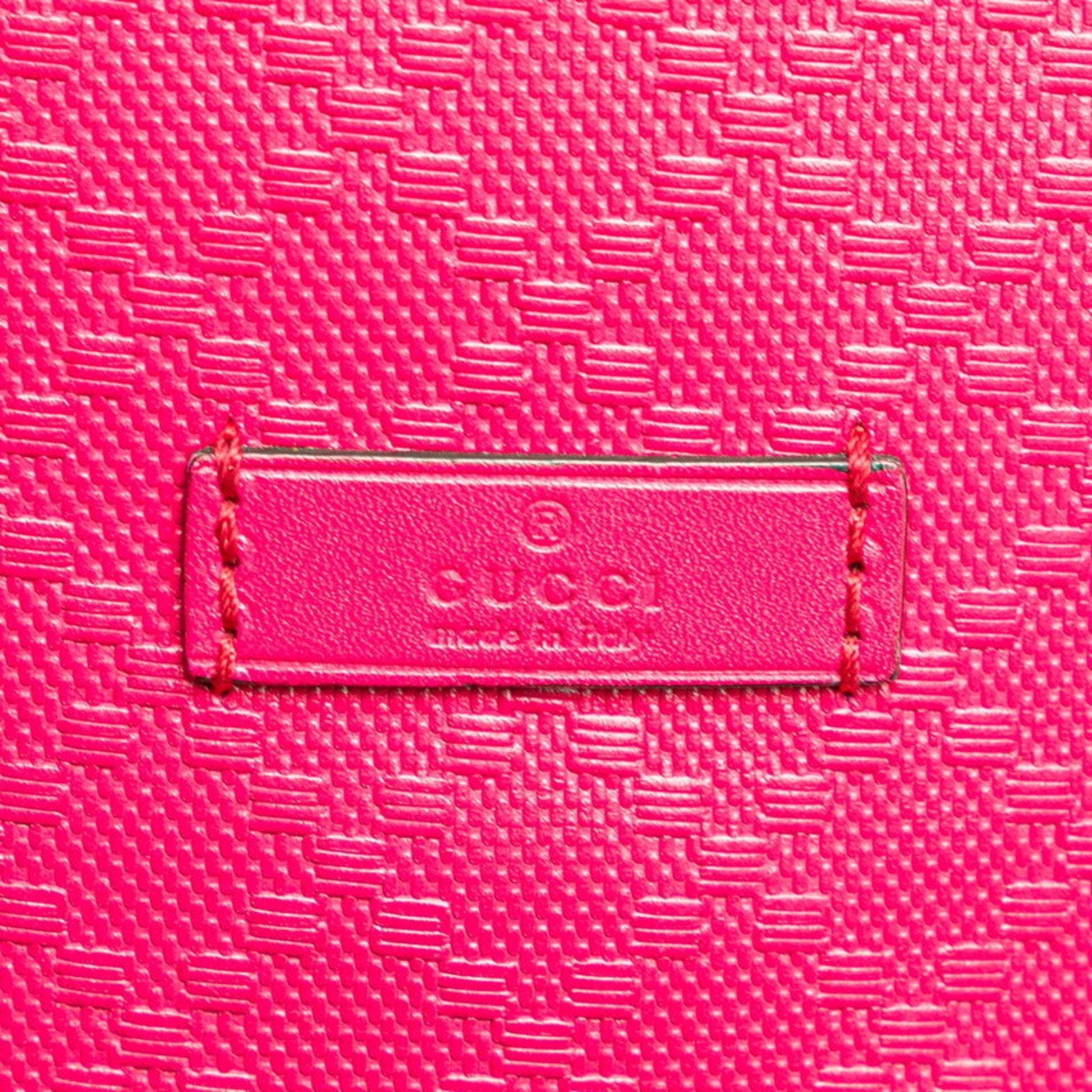 Gucci Diamante Pink Leather Shoulder Bag