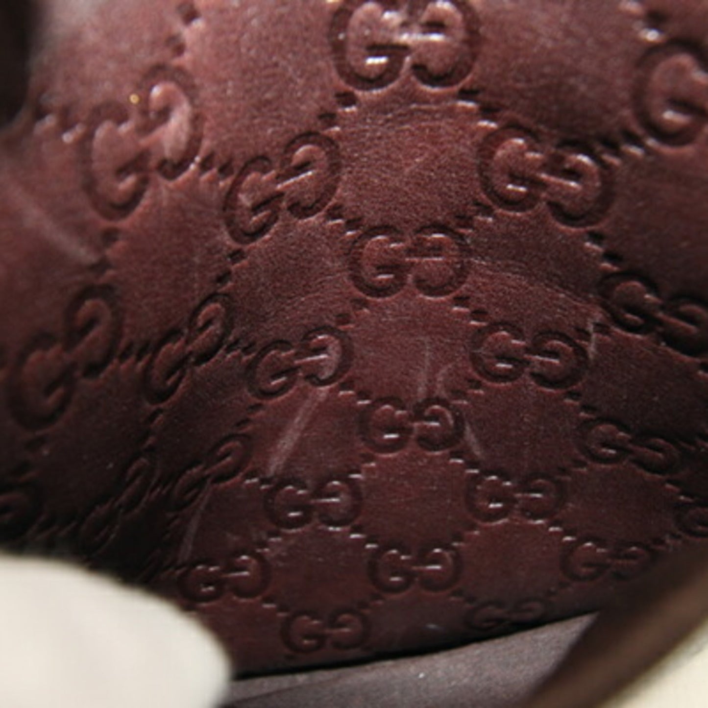 Gucci Dark Brown Leather Pochette Shoulder Bag