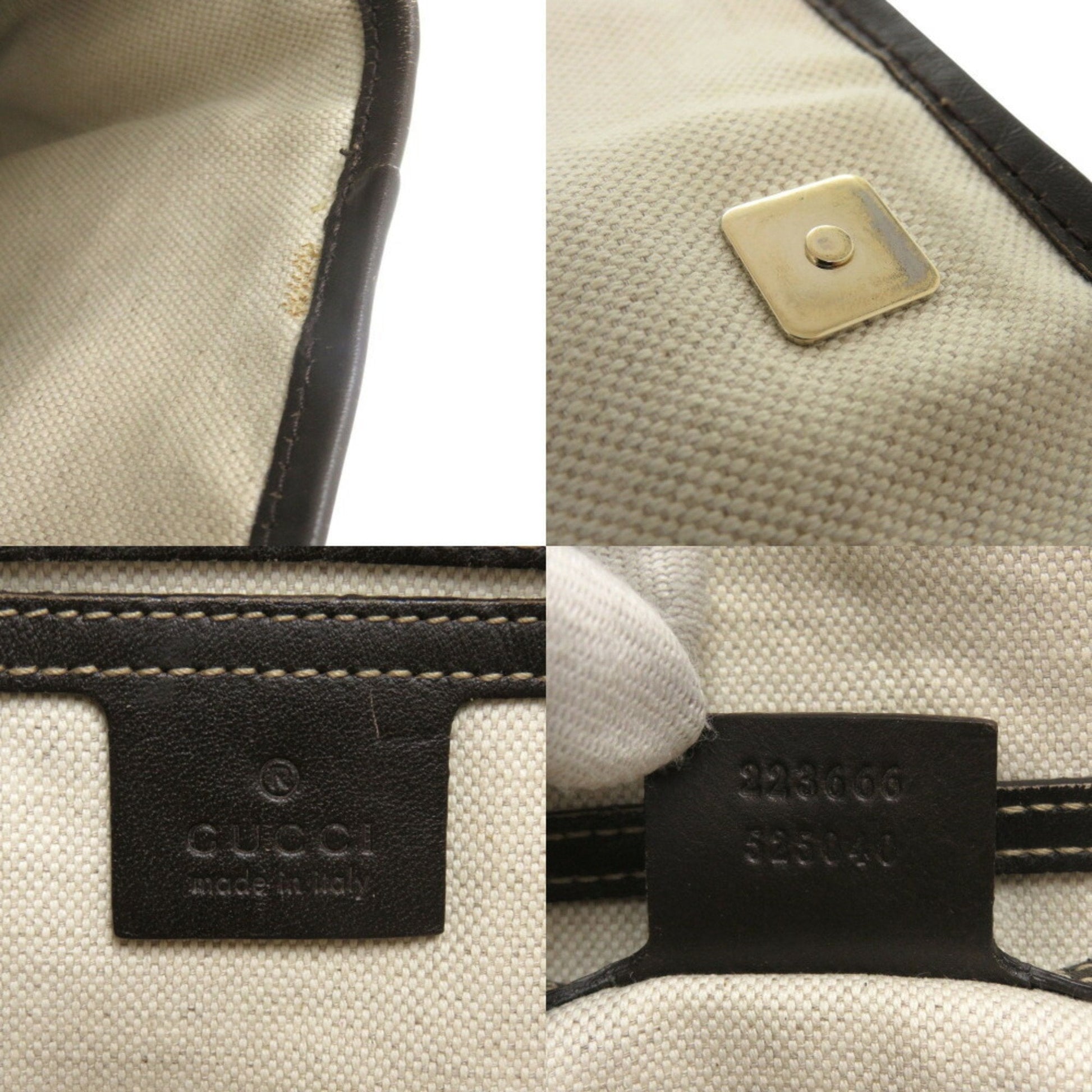 Gucci Brown Gg Supreme Shoulder Bag