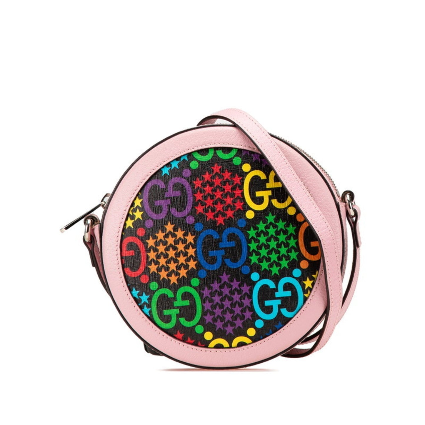 Gucci Multi-Color Pink Pvc Leather Shoulder Bag