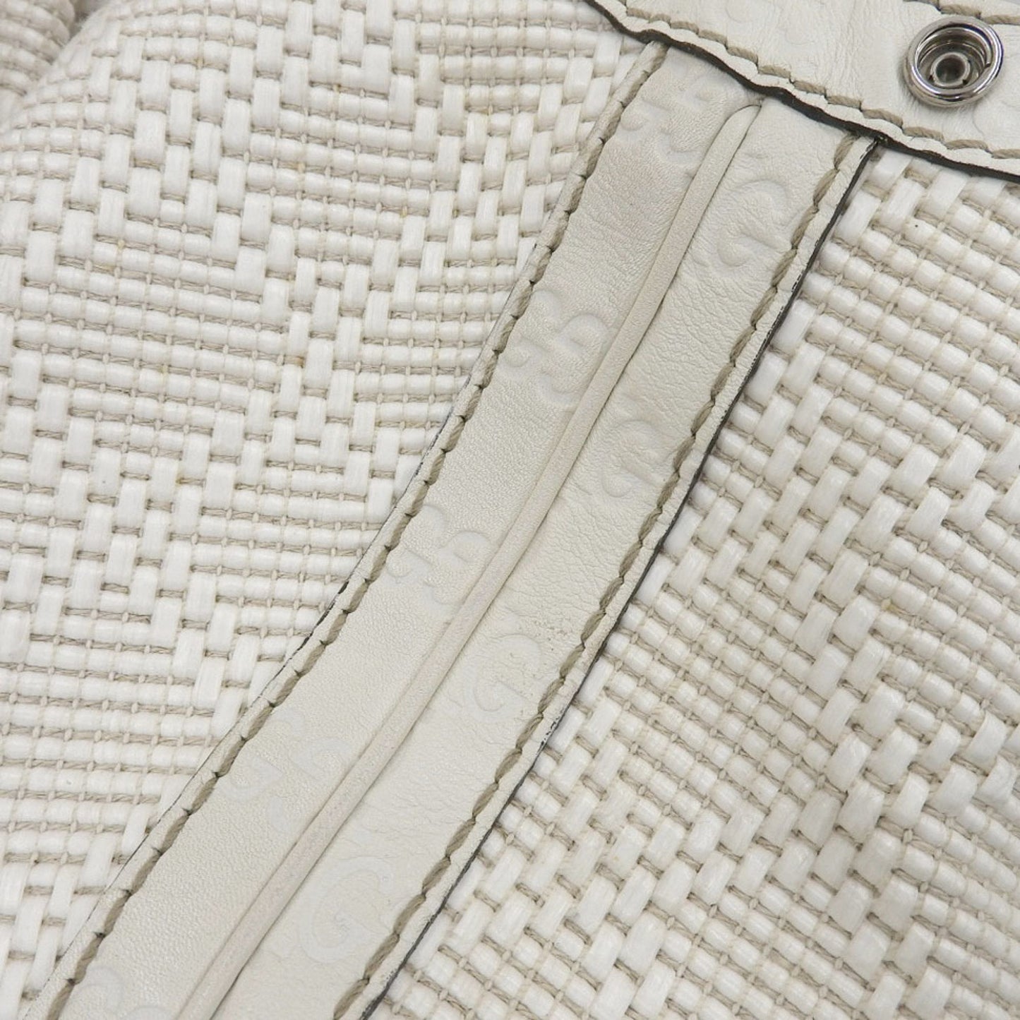 Gucci White Leather Handbag
