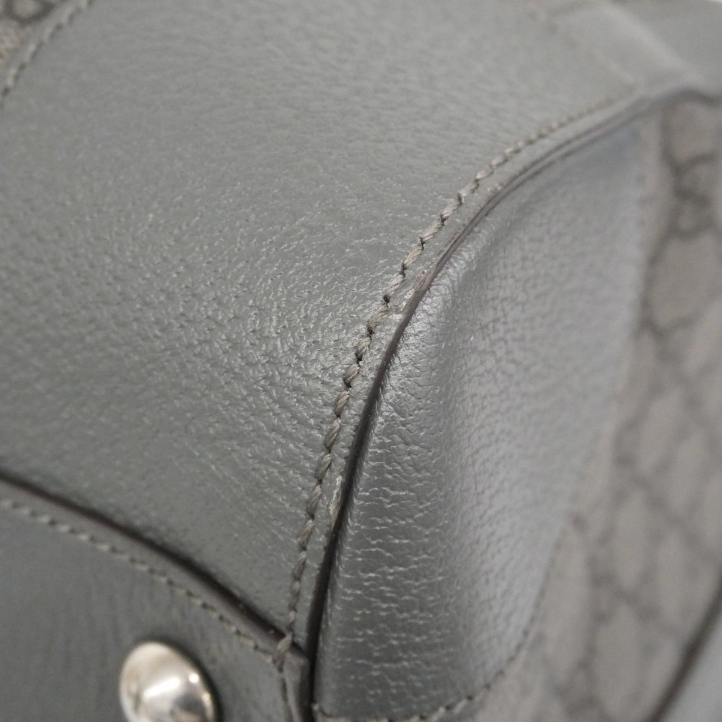 Gucci Gray Pvc Boston Bag