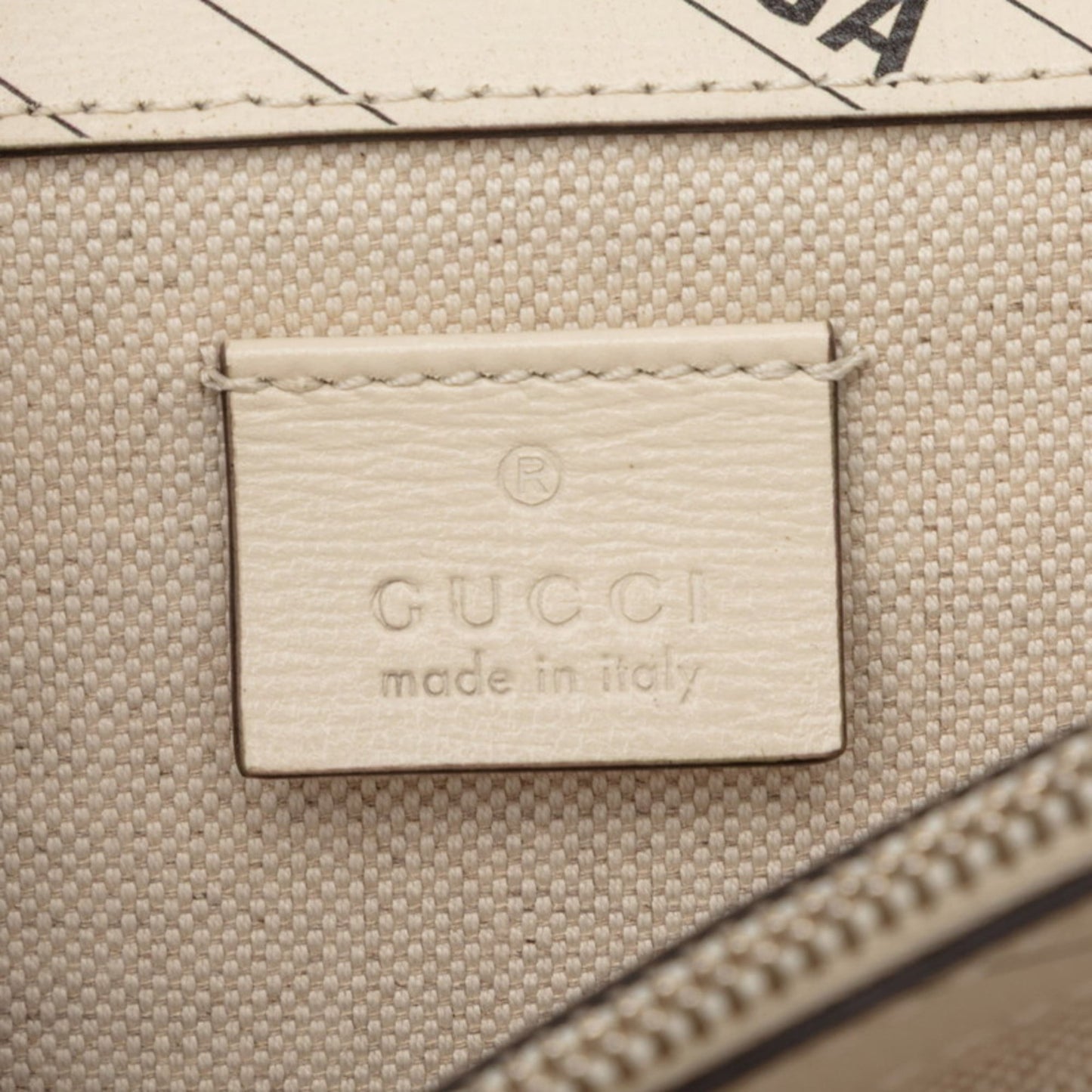 Gucci Black White Leather Shoulder Bag