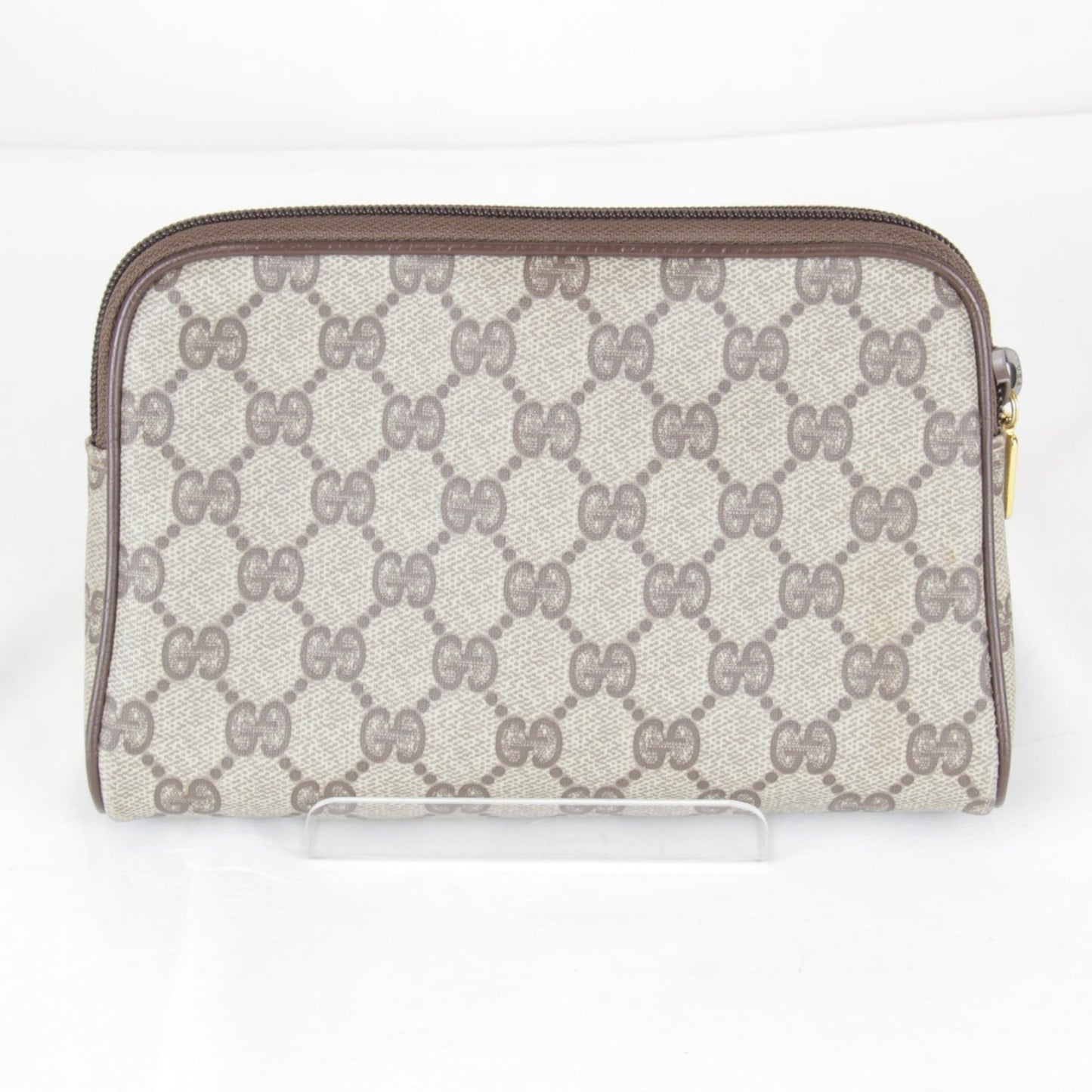 Gucci Brown Gg Supreme Pouch