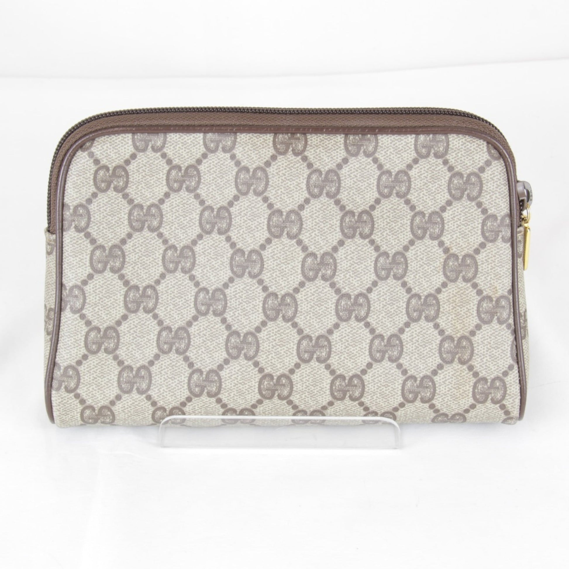 Gucci Brown Gg Supreme Pouch