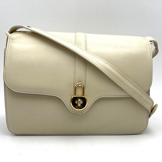 Gucci White Leather Shoulder Bag