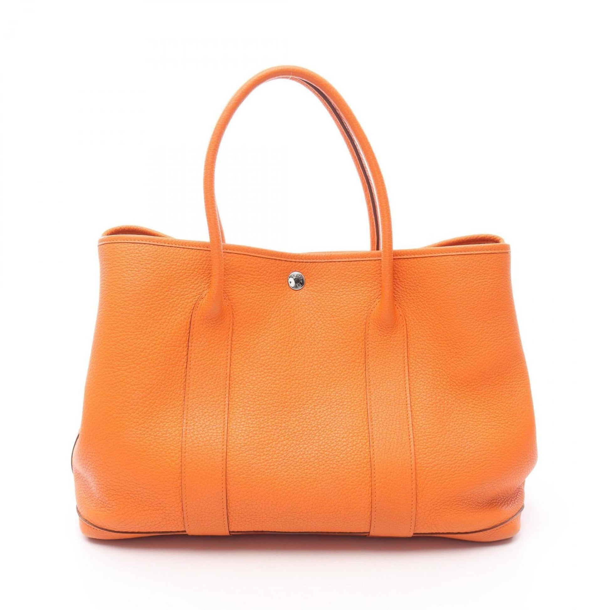 Hermes Negonda Tote Bag Leather Orange