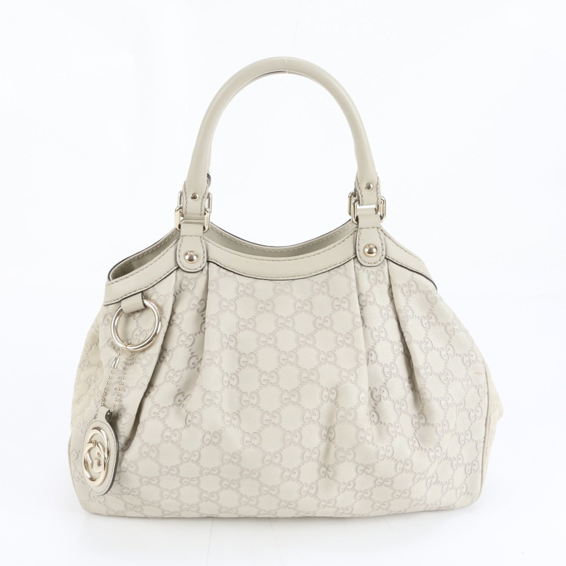Gucci Ivory Leather Tote Bag