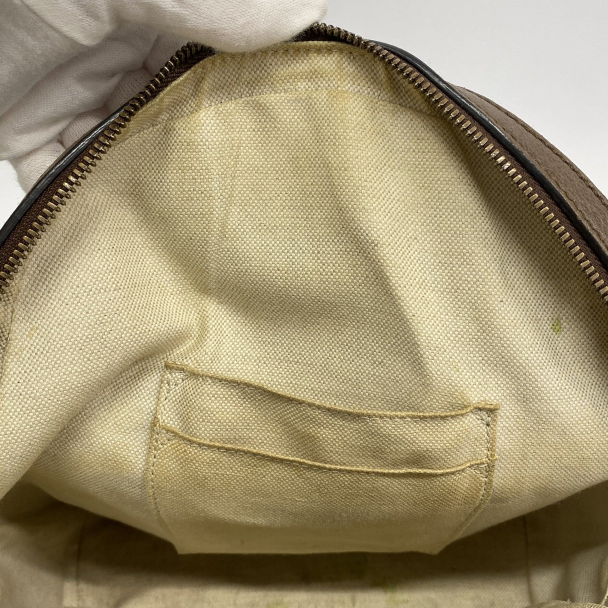 Gucci Brown Pvc Leather Backpack