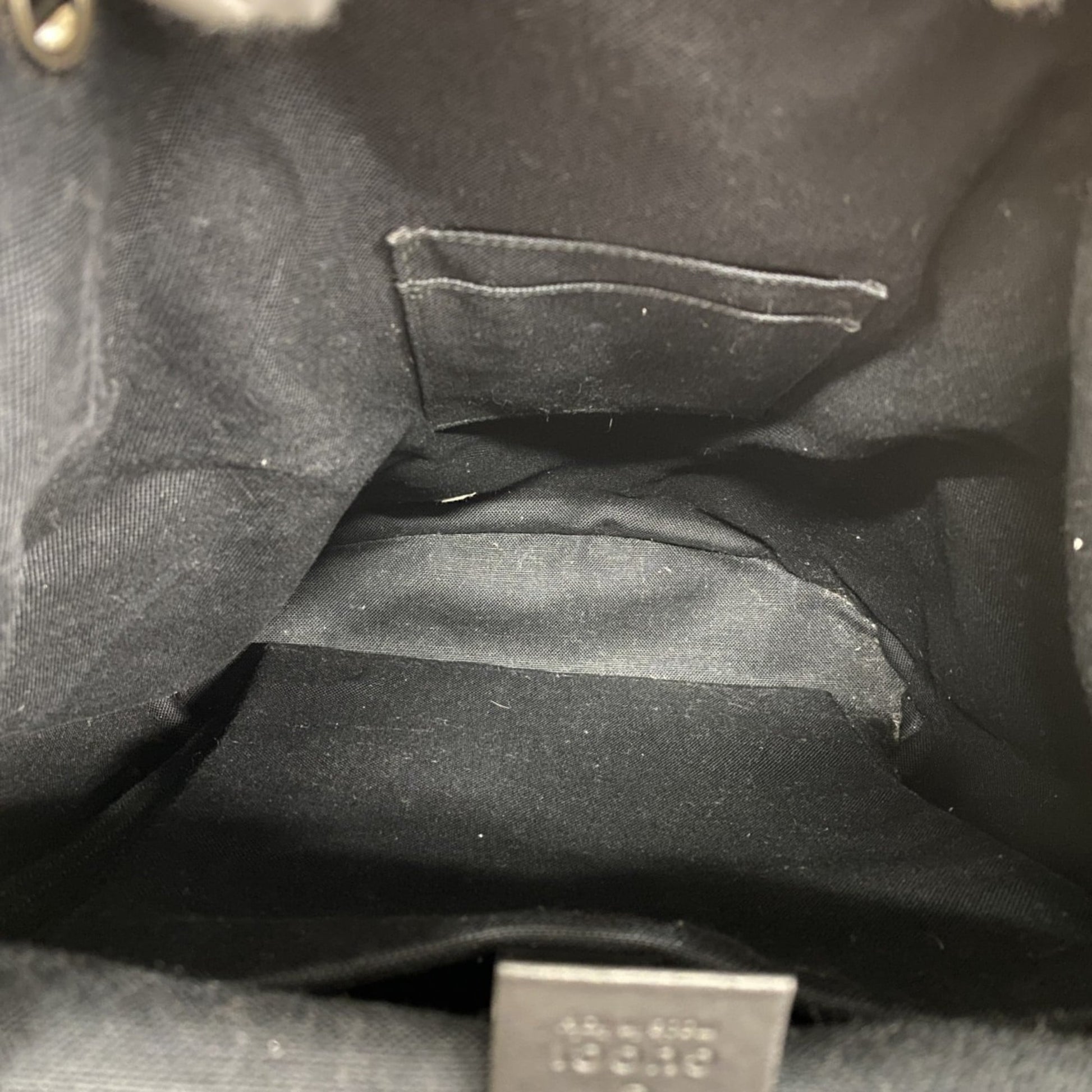 Gucci Black Pvc Backpack
