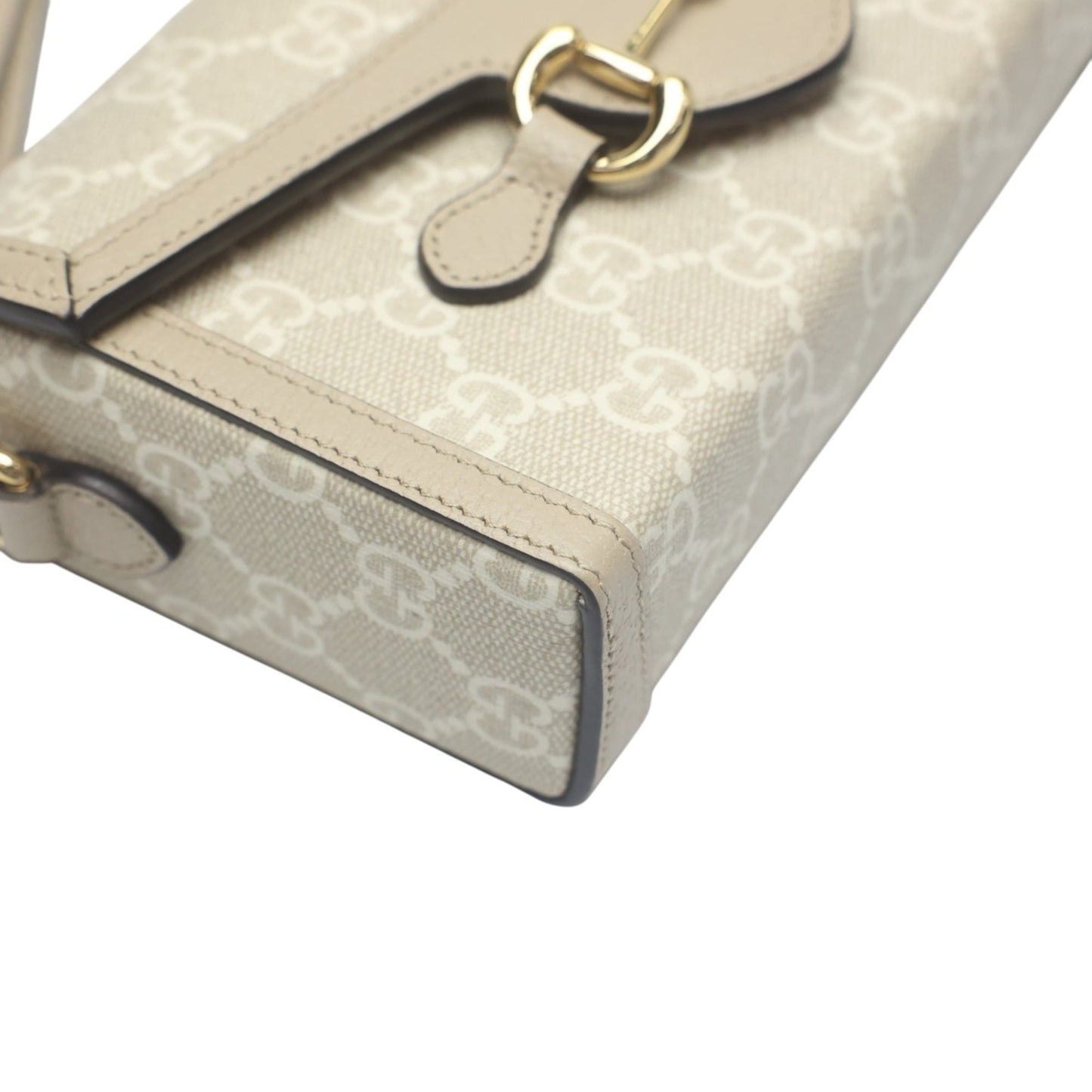 Gucci Beige Pvc Shoulder Bag