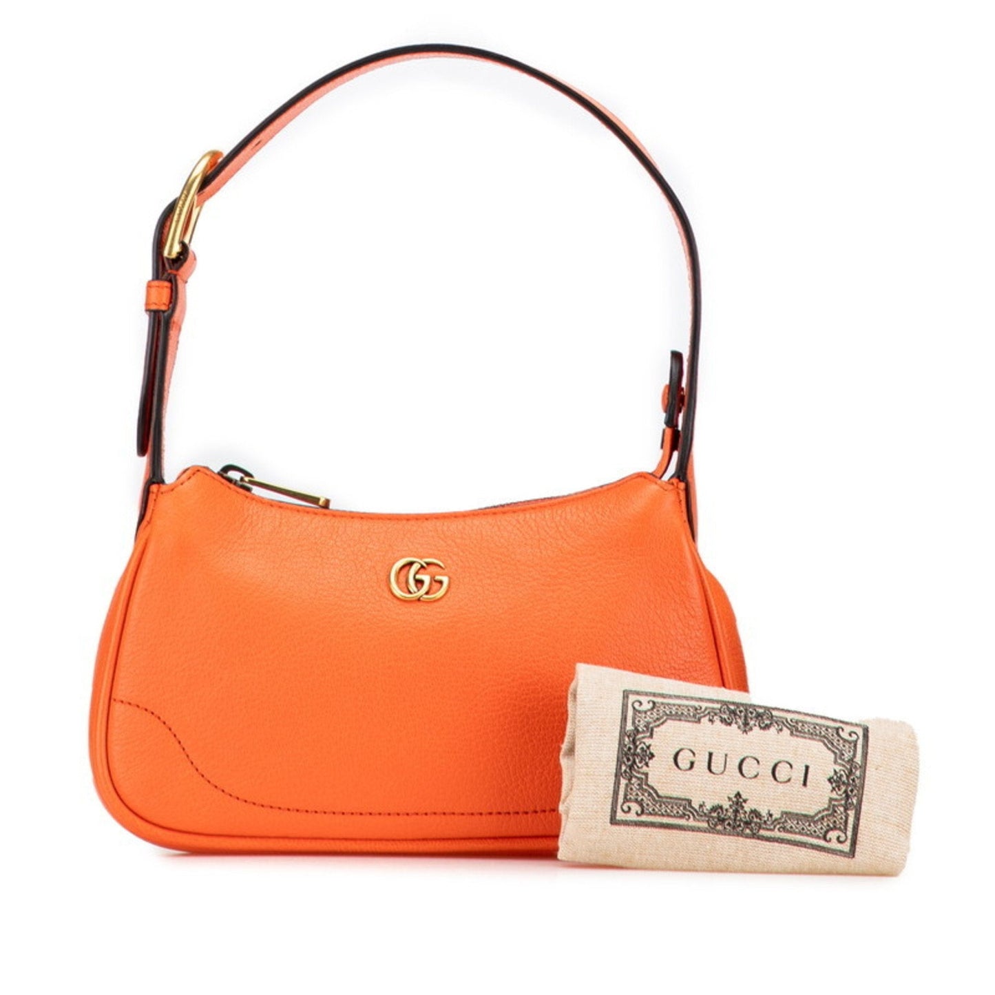 Gucci Gg Marmont Orange Leather Handbag Shoulder Bag