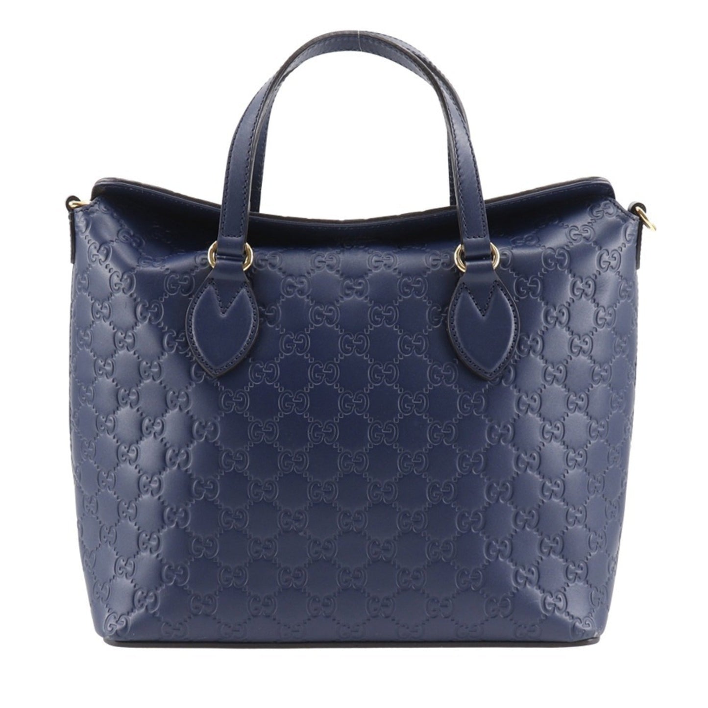 Gucci Navy Leather Handbag
