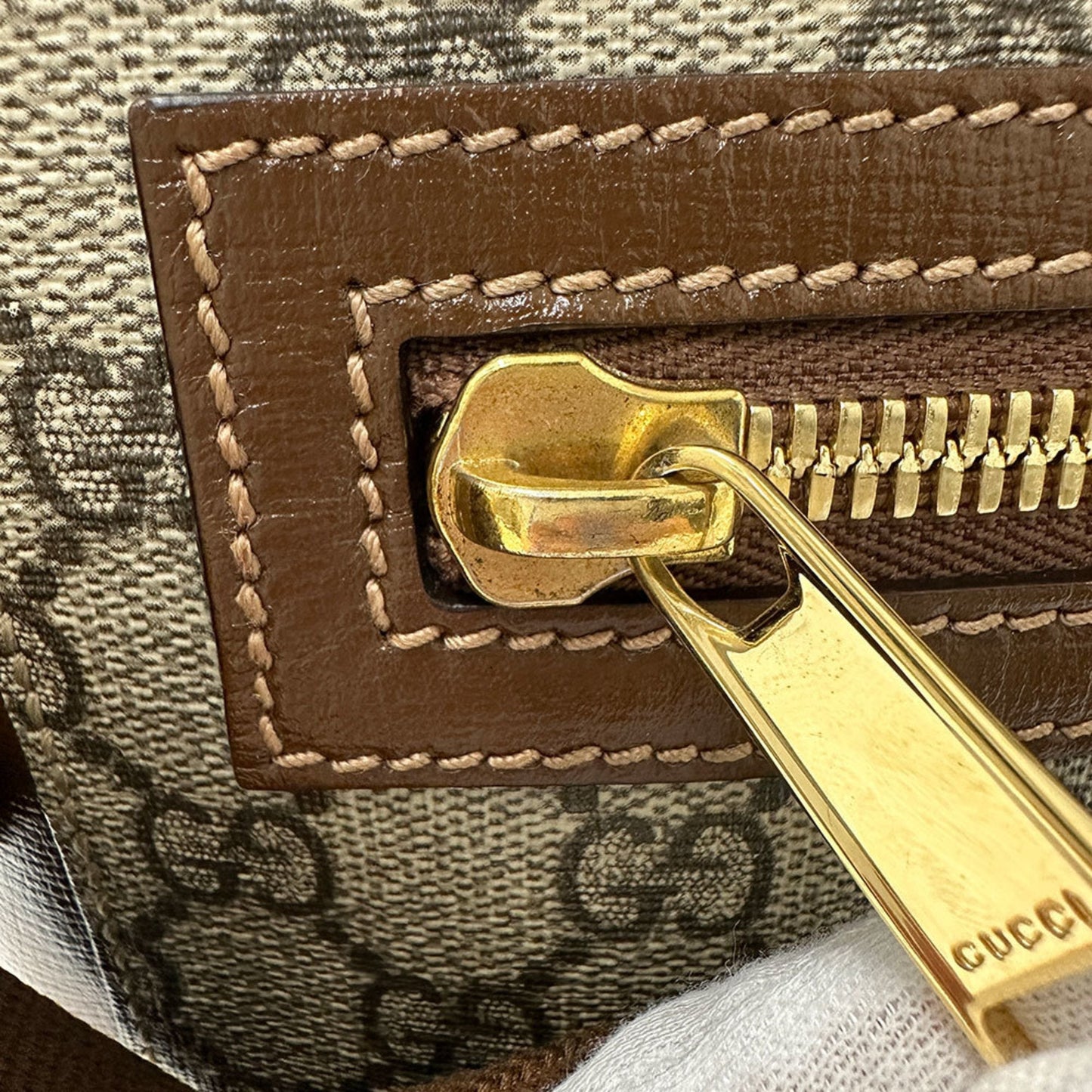 Gucci Black Brown Gg Supreme Shoulder Bag
