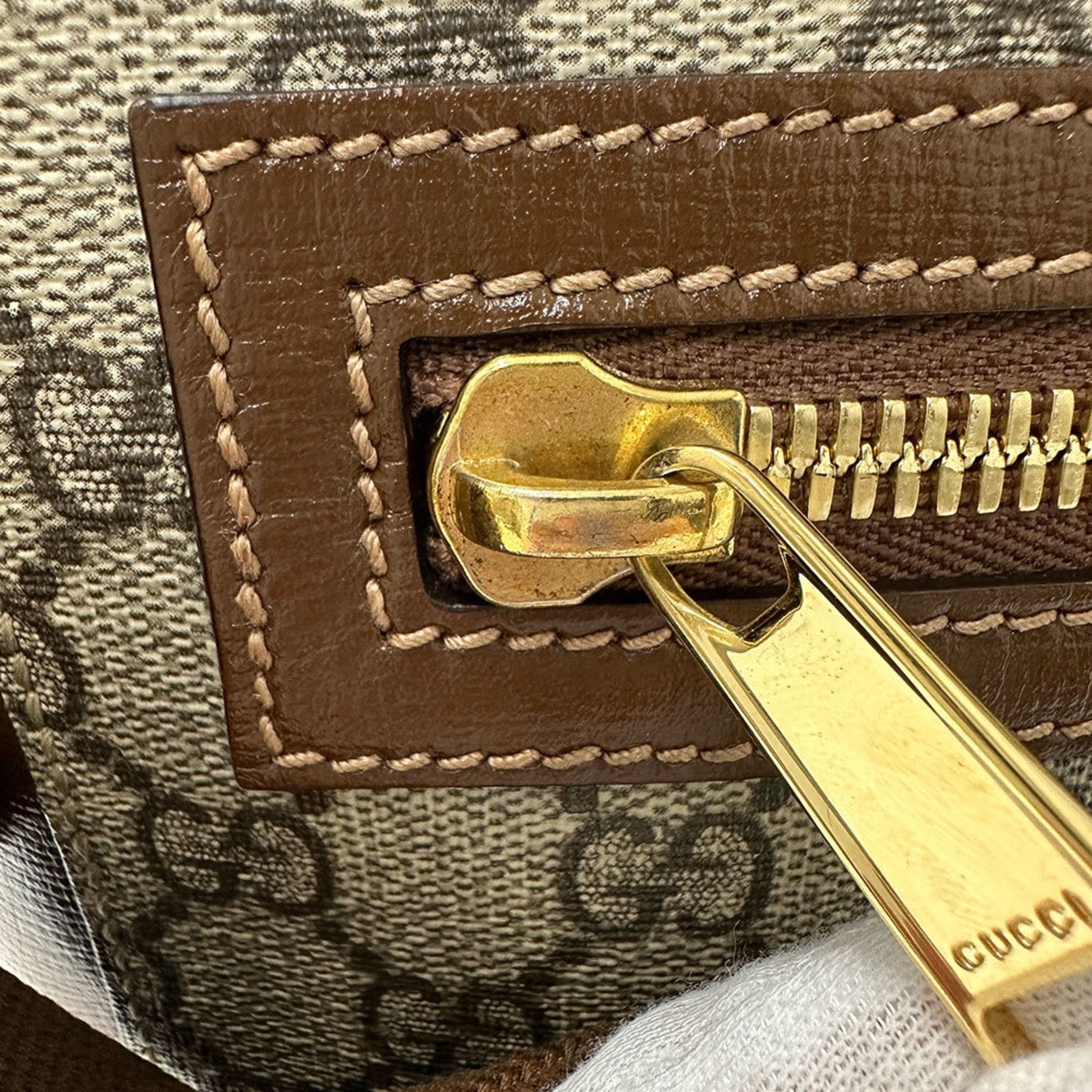 Gucci Black Brown Gg Supreme Shoulder Bag