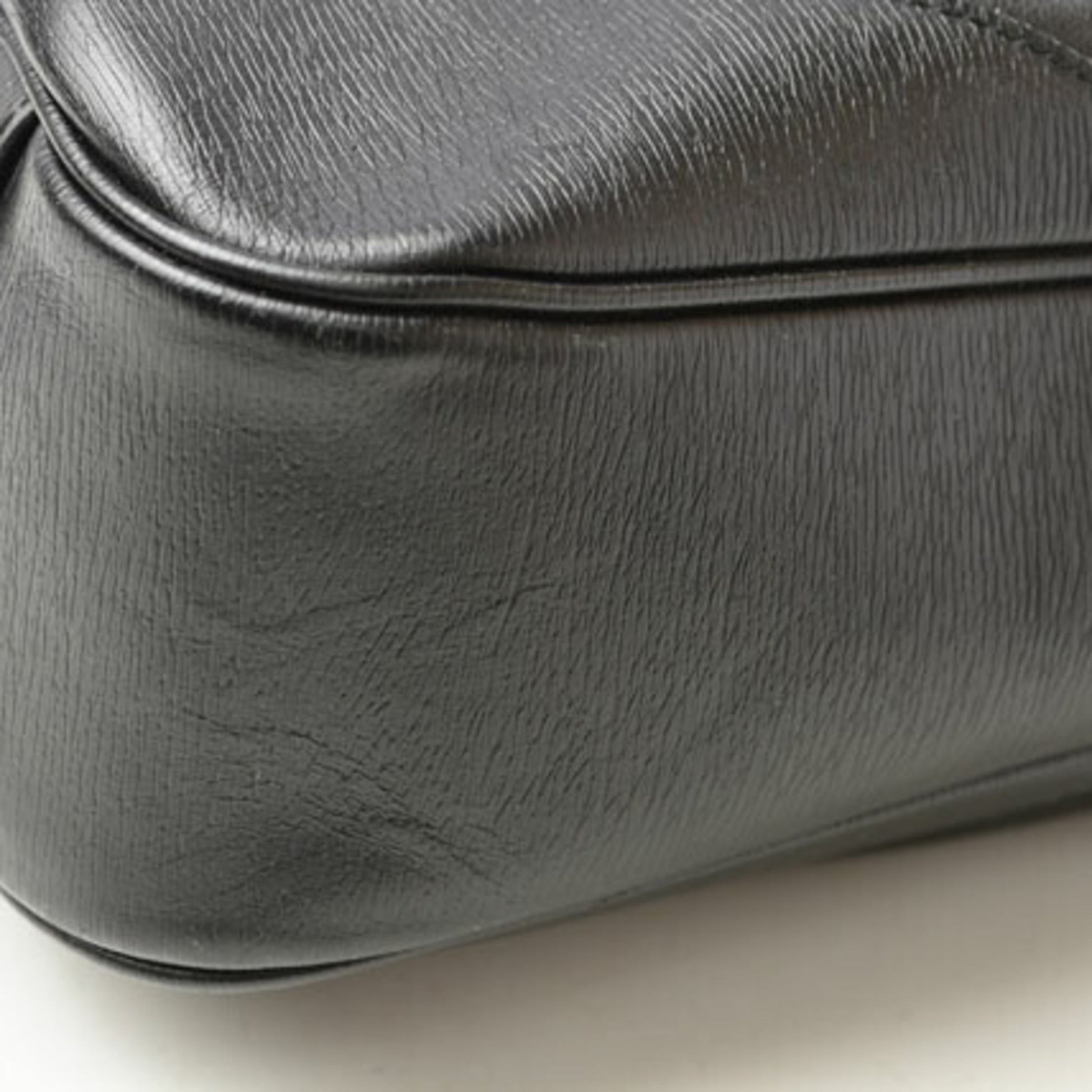 Gucci Black Leather Handbag Shoulder Bag