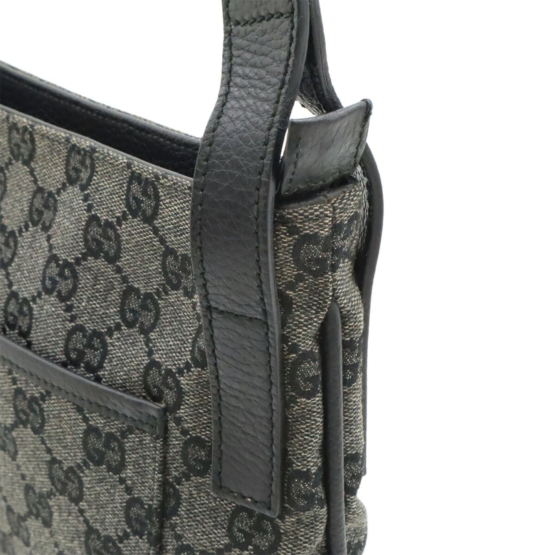 Gucci Dark Gray Gg Canvas Shoulder Bag
