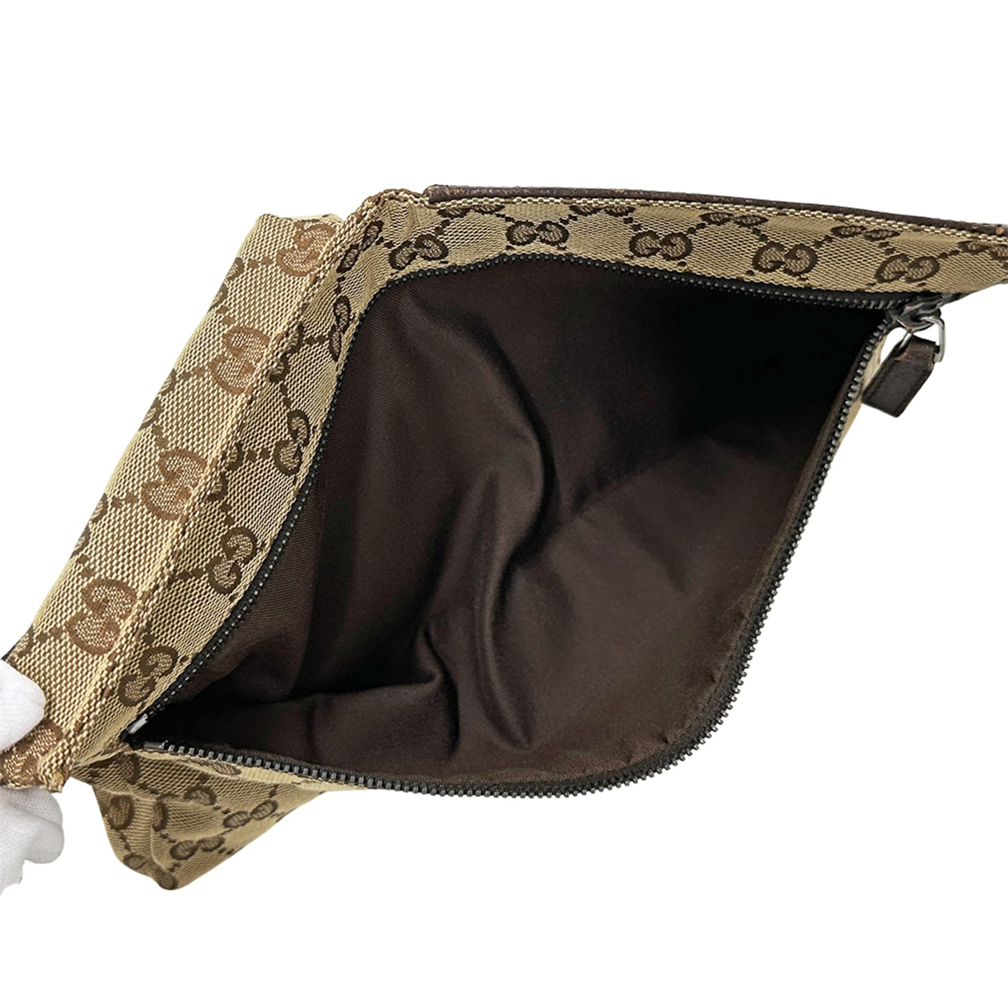 Gucci Gg Canvas Beige Brown Gg Canvas Fanny Pack Sling Bag