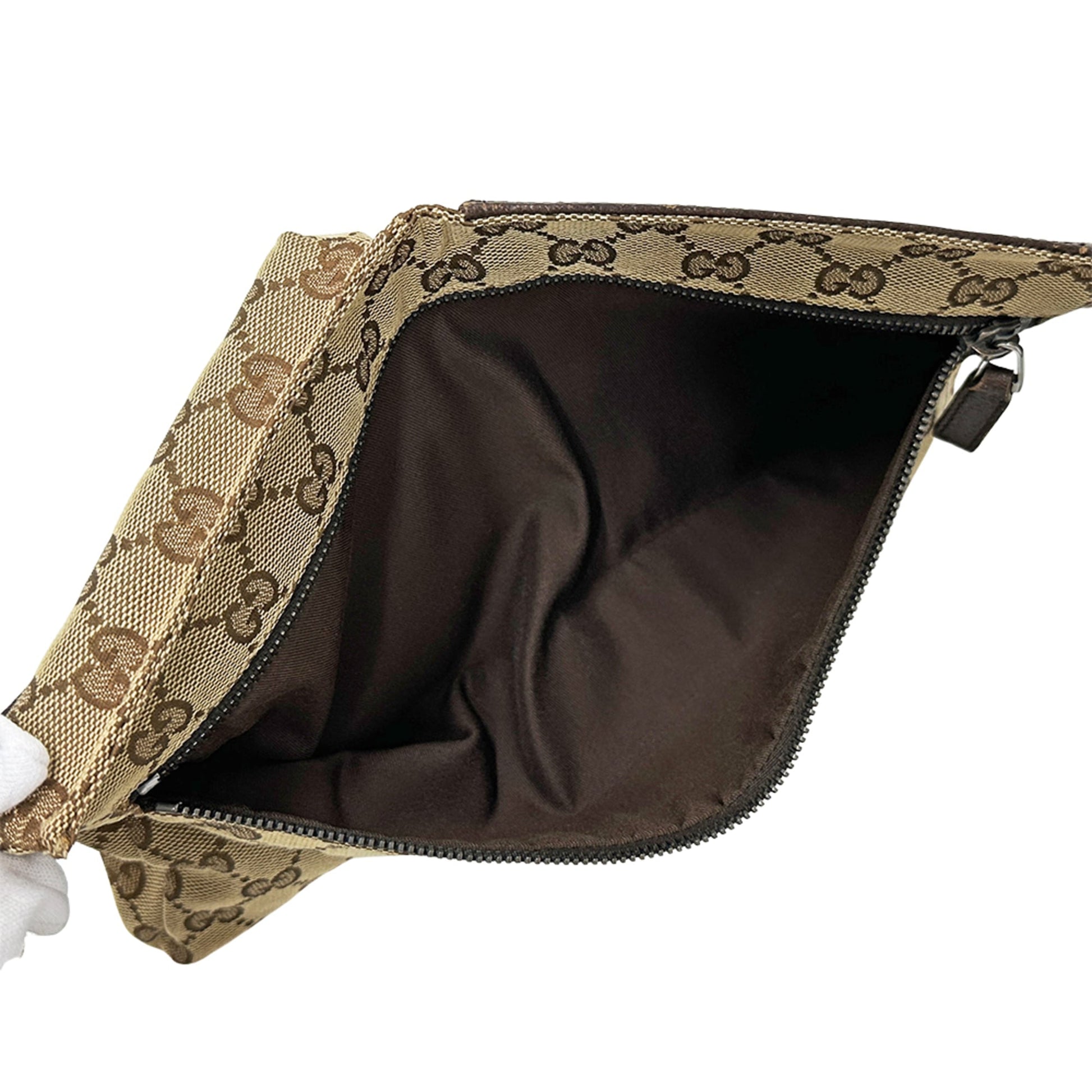 Gucci Gg Canvas Beige Brown Gg Canvas Fanny Pack Sling Bag