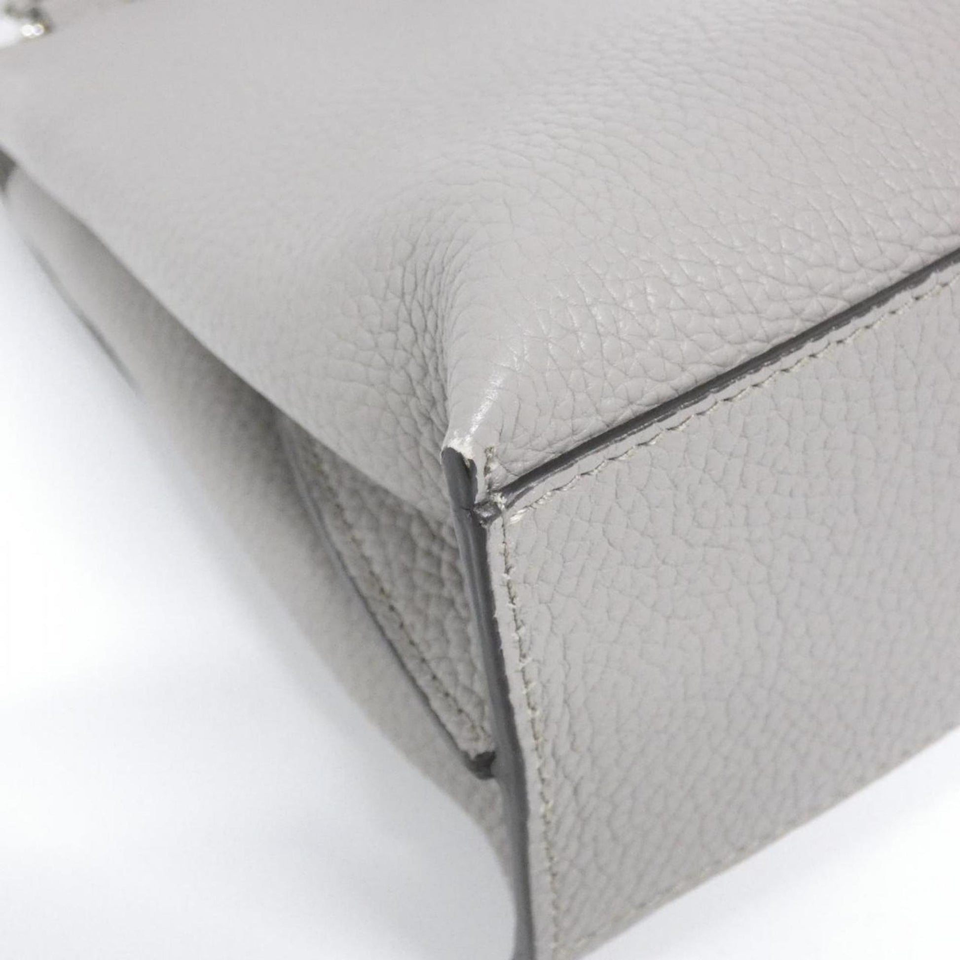 Gucci Light Gray Leather Handbag