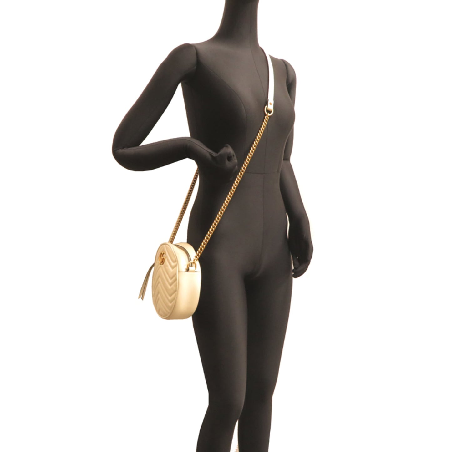 Gucci Ivory Leather Shoulder Bag