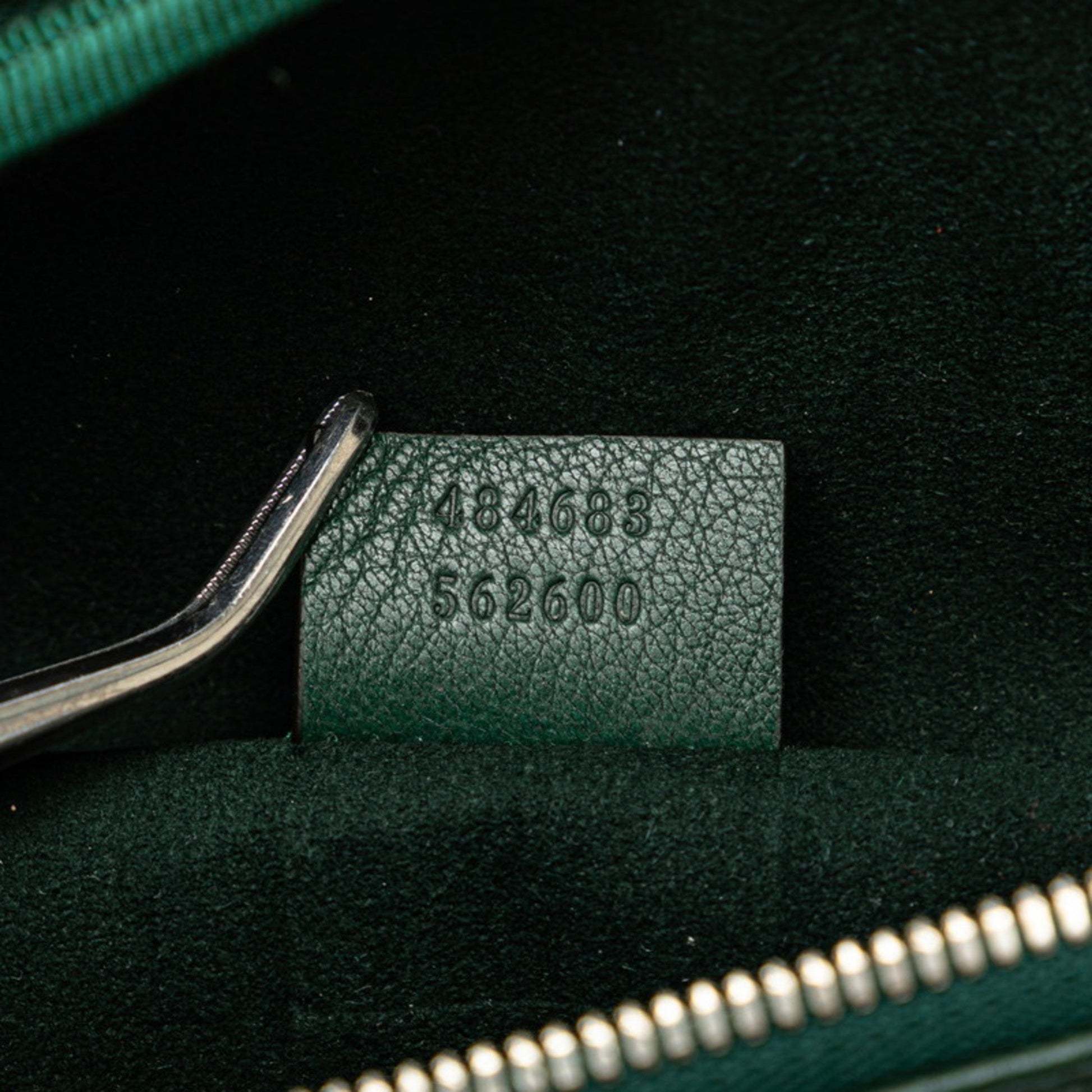 Gucci Moss Green Multi-Color Leather Sling Bag