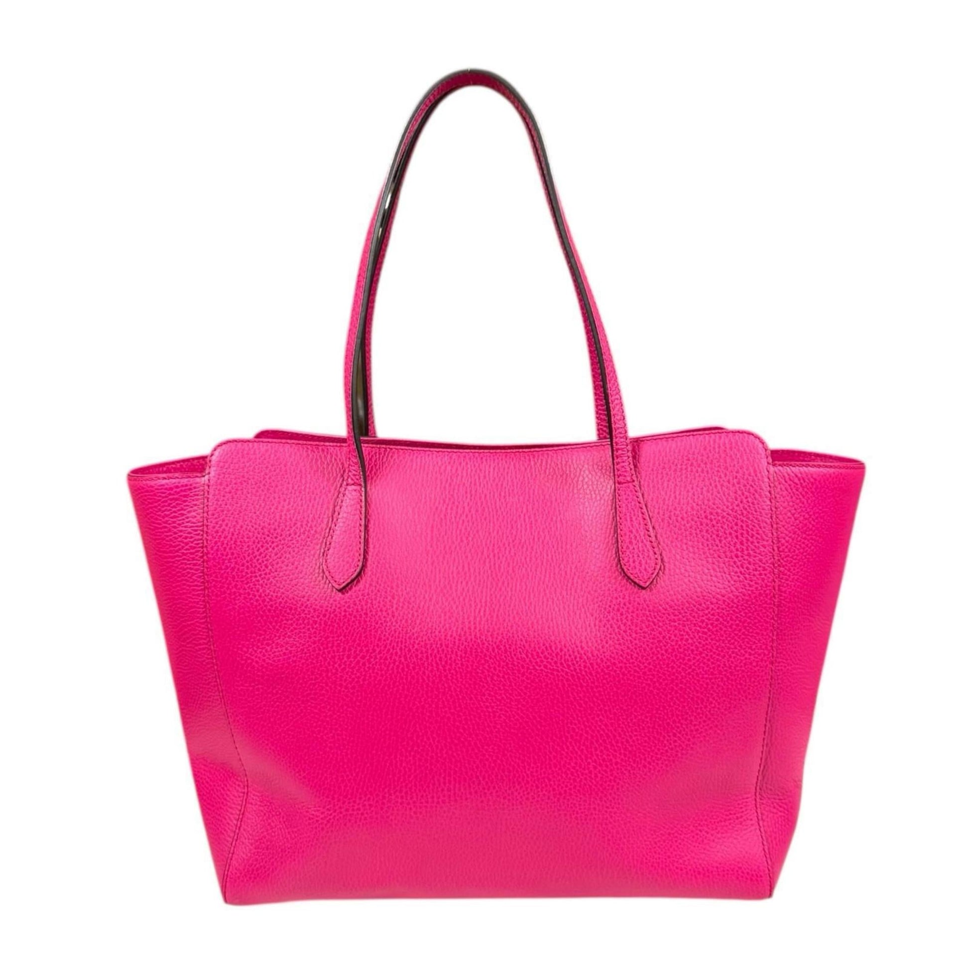 Gucci Gucci Swing Pink Leather Tote Bag