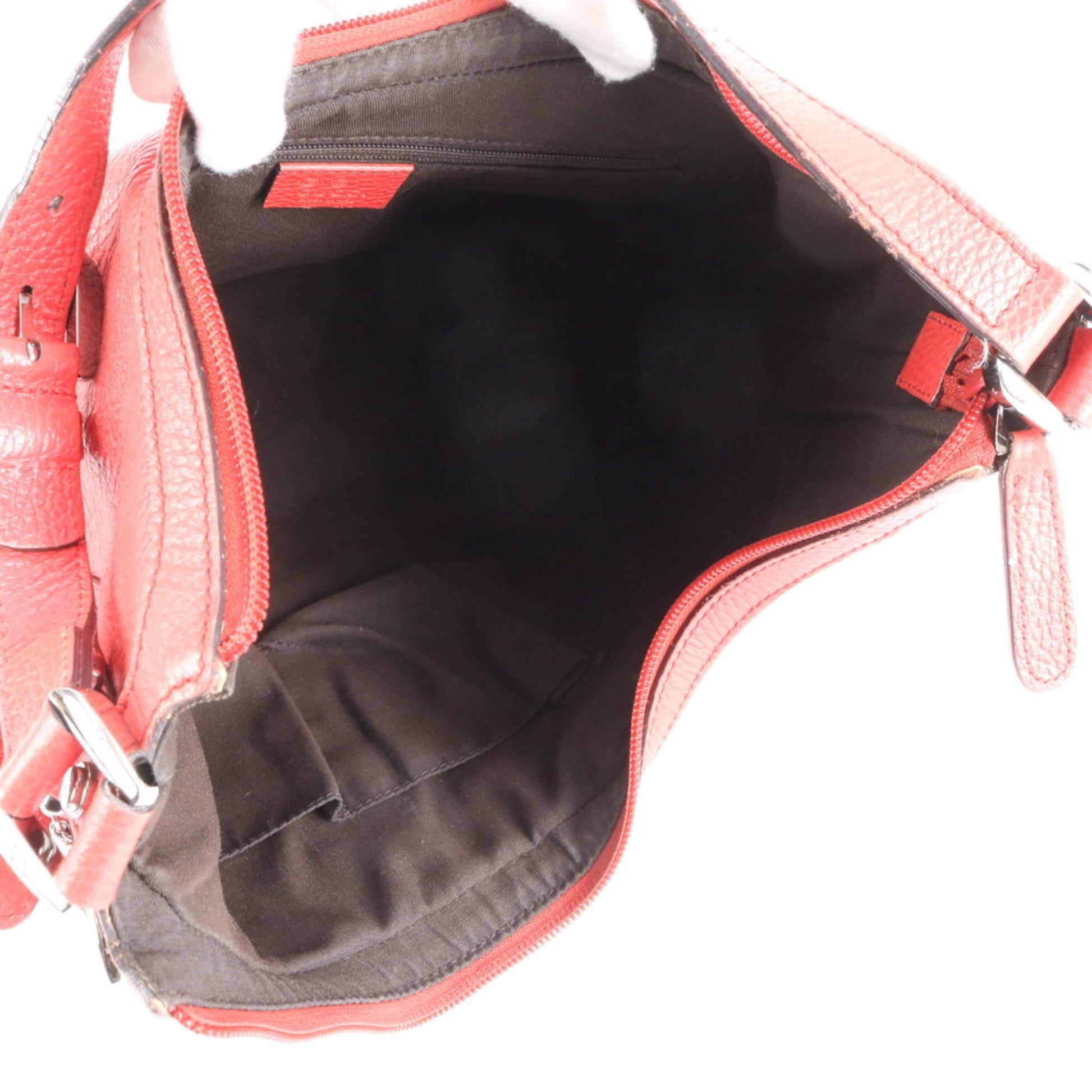 Gucci Red Color Leather Shoulder Bag