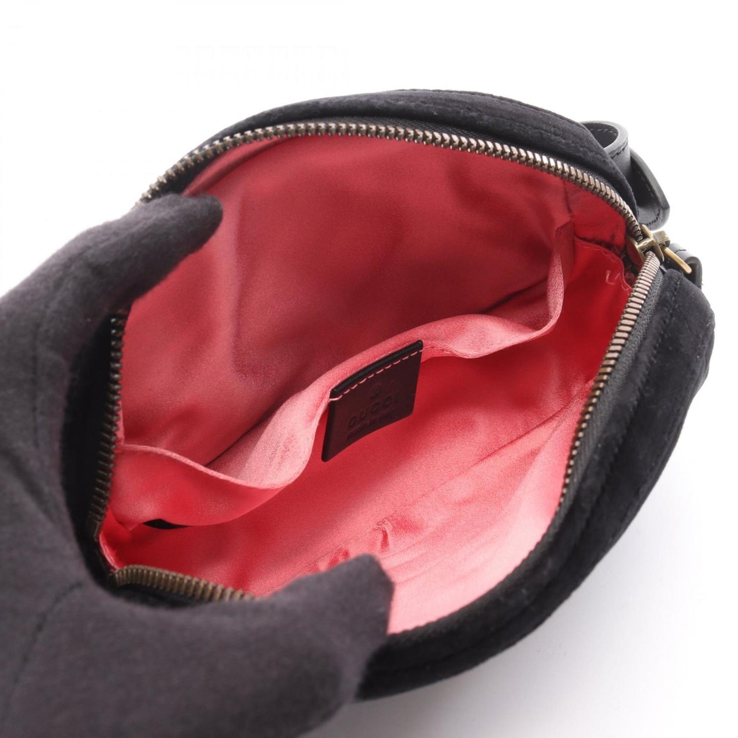 Gucci Black Fabric Leather Fanny Pack
