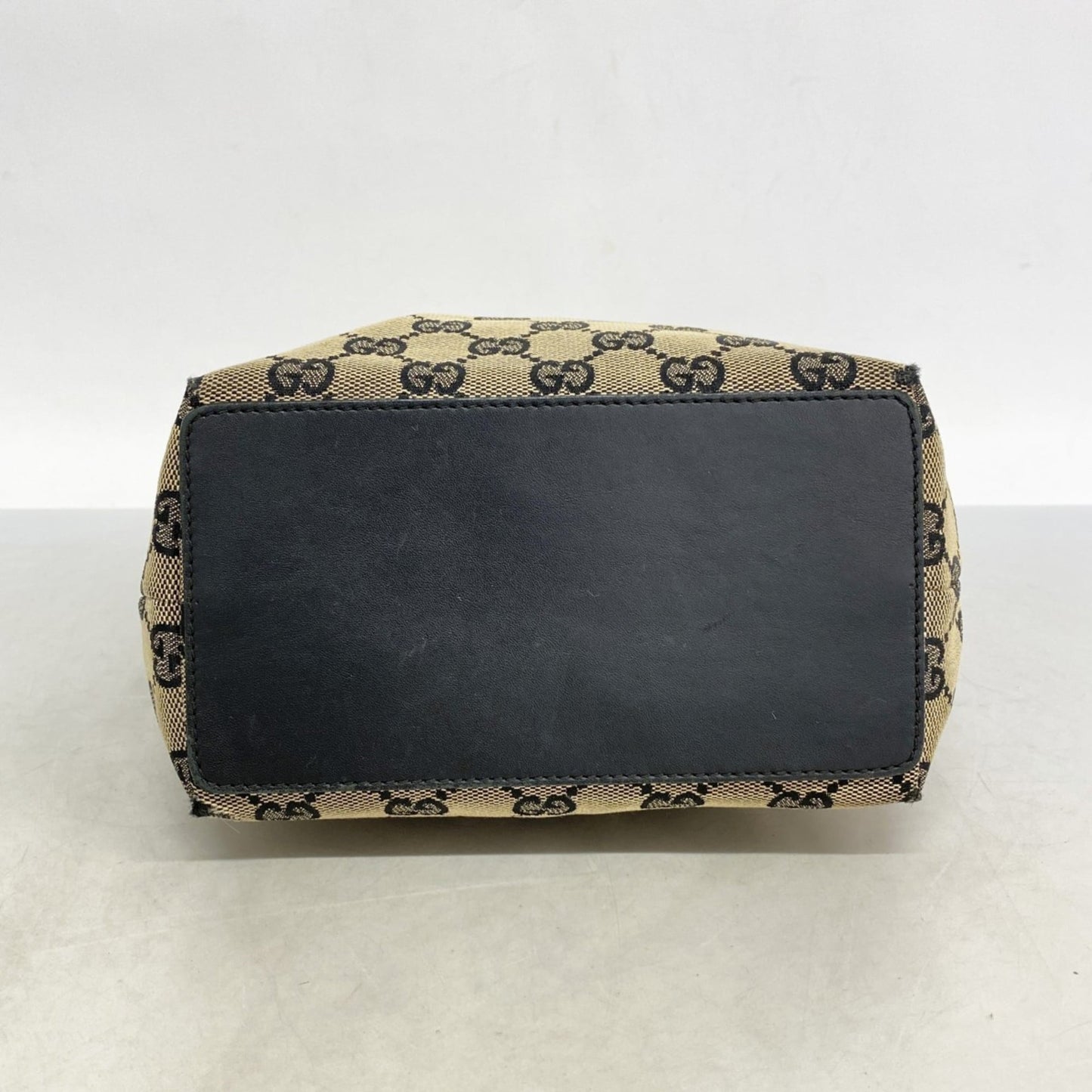 Gucci Black Brown Canvas Tote Bag