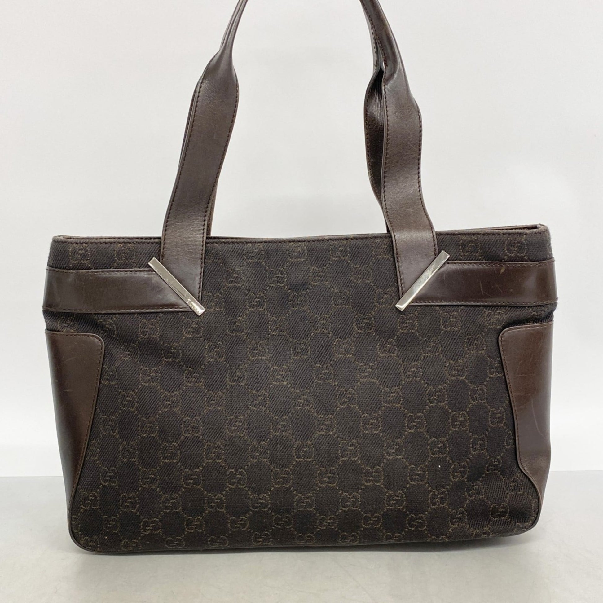 Gucci Brown Denim Tote Bag