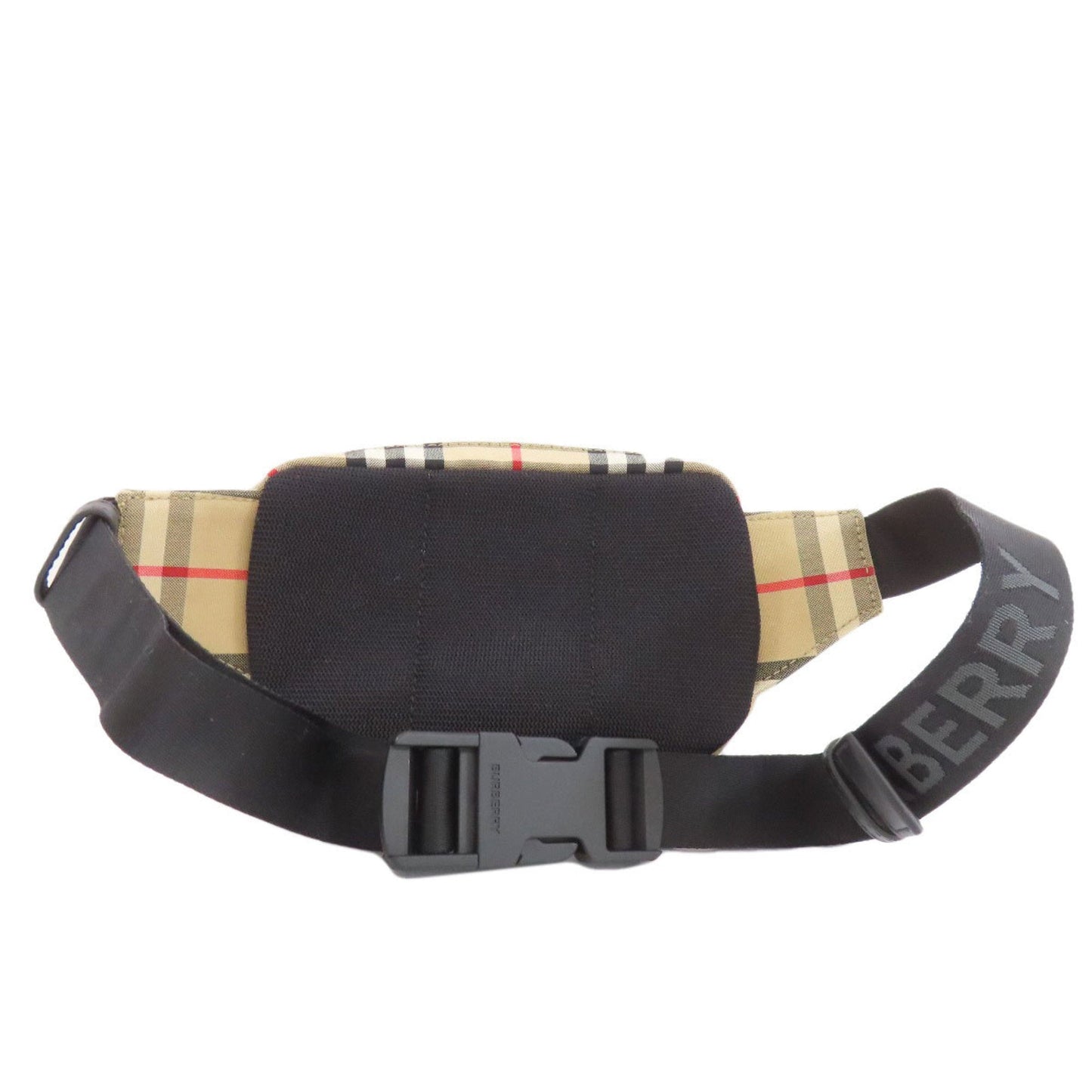 Burberry Fanny Pack Handbag Canvas Beige Travel Bag