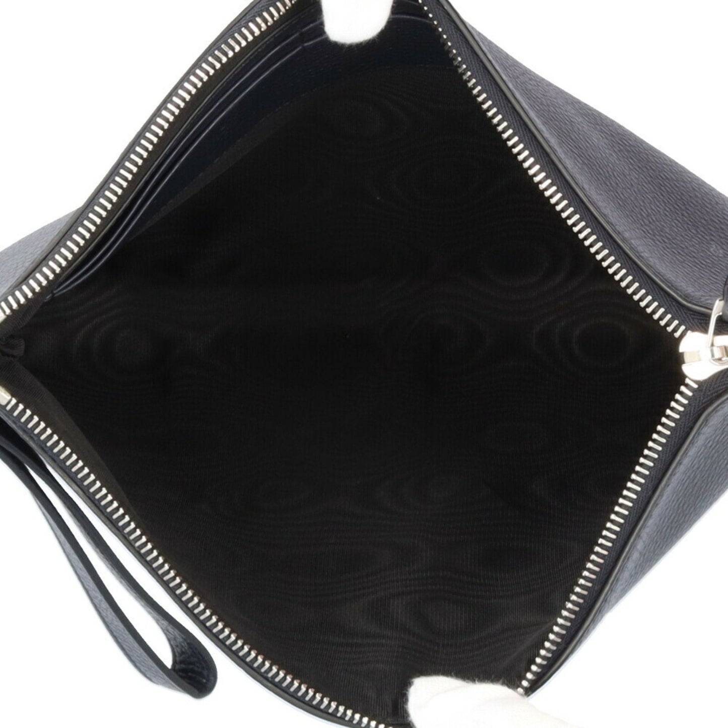 Gucci Navy Leather Clutch Bag