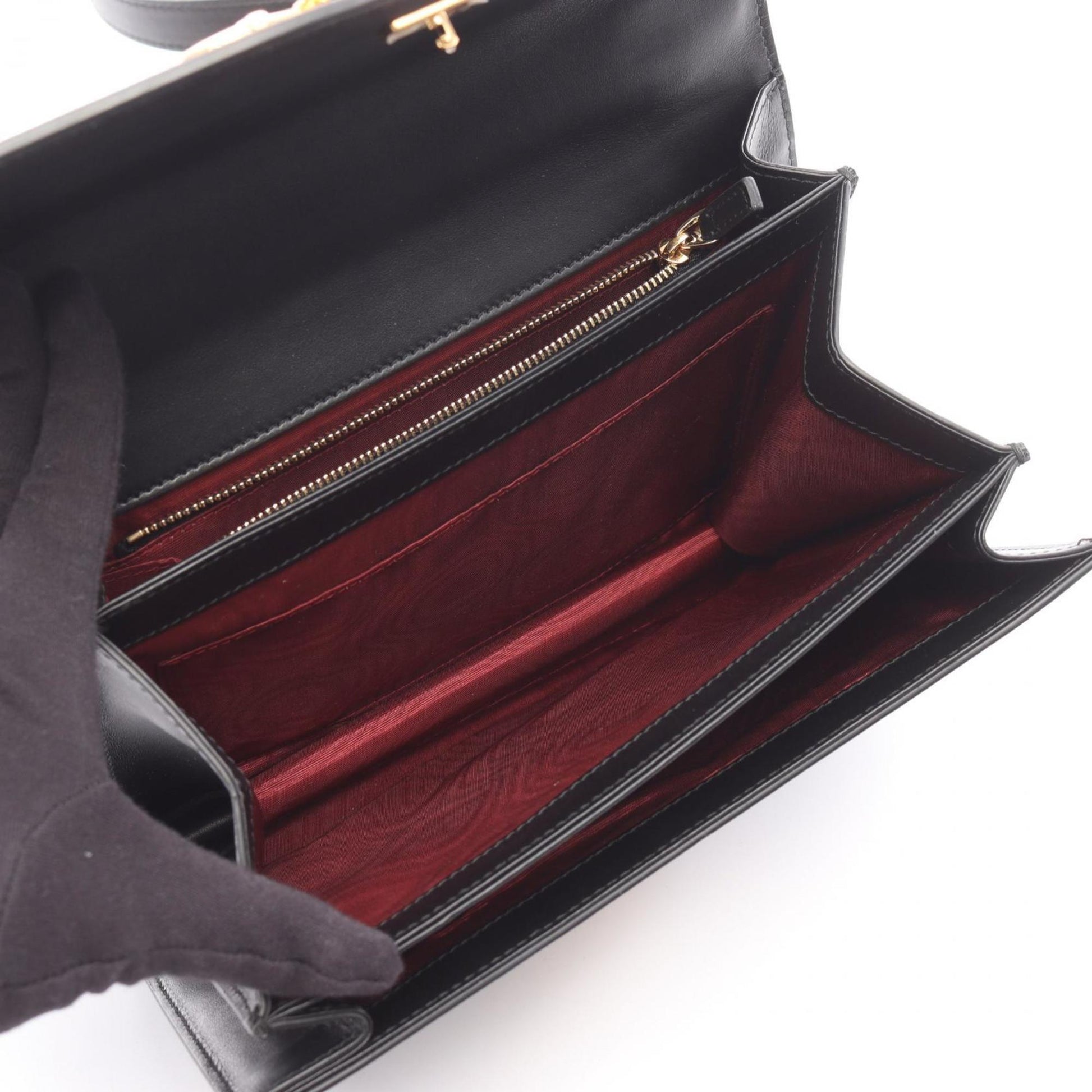 Gucci Black Leather Shoulder Bag
