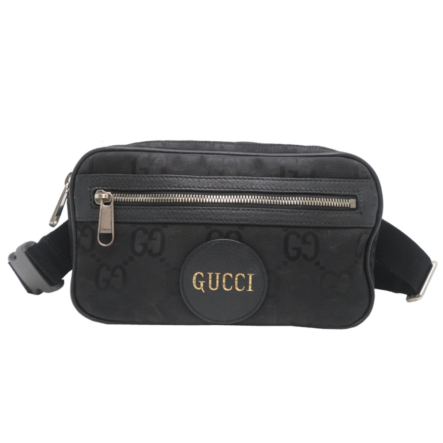 Gucci Black Nylon Leather Fanny Pack