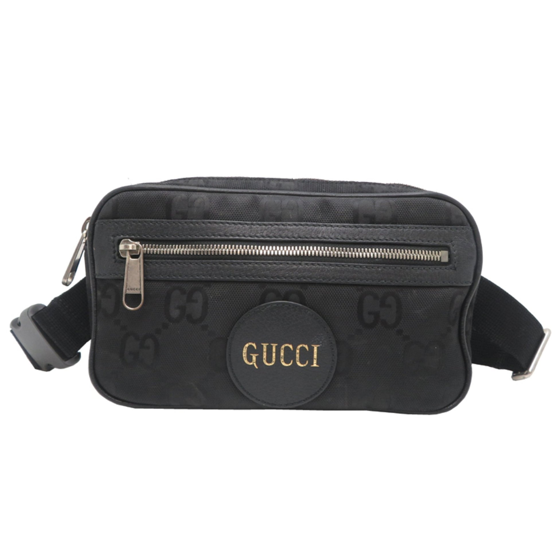 Gucci Black Nylon Leather Fanny Pack