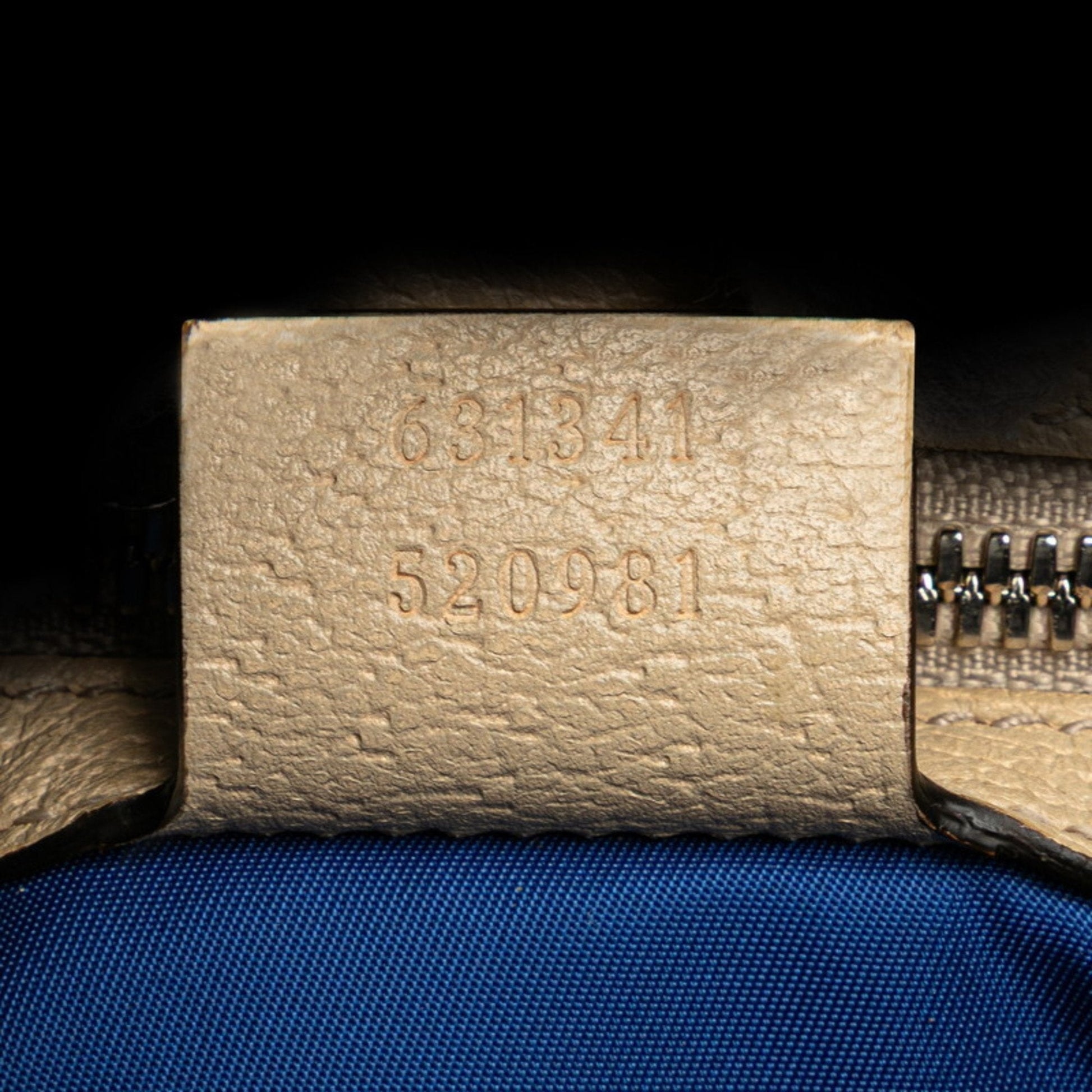Gucci Beige Blue Nylon Leather Fanny Pack