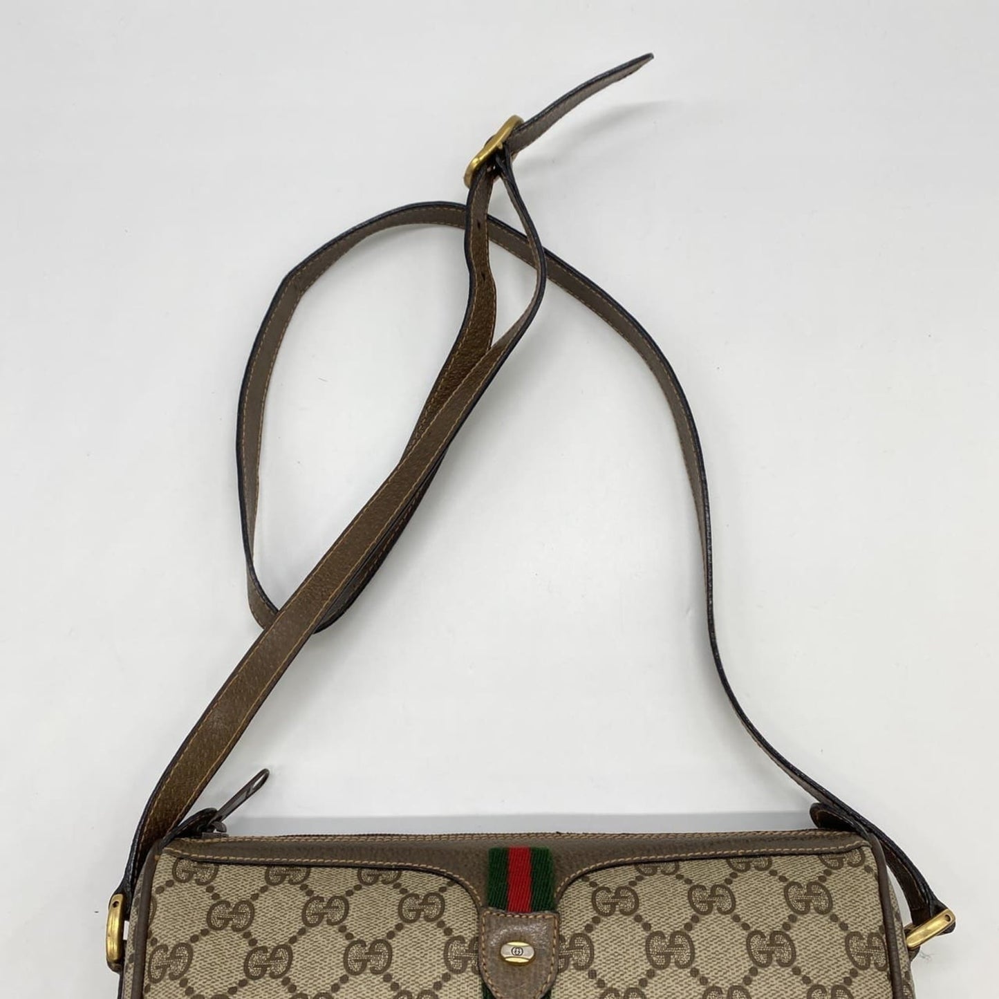 Gucci Sherry Line Beige Gg Supreme Shoulder Bag