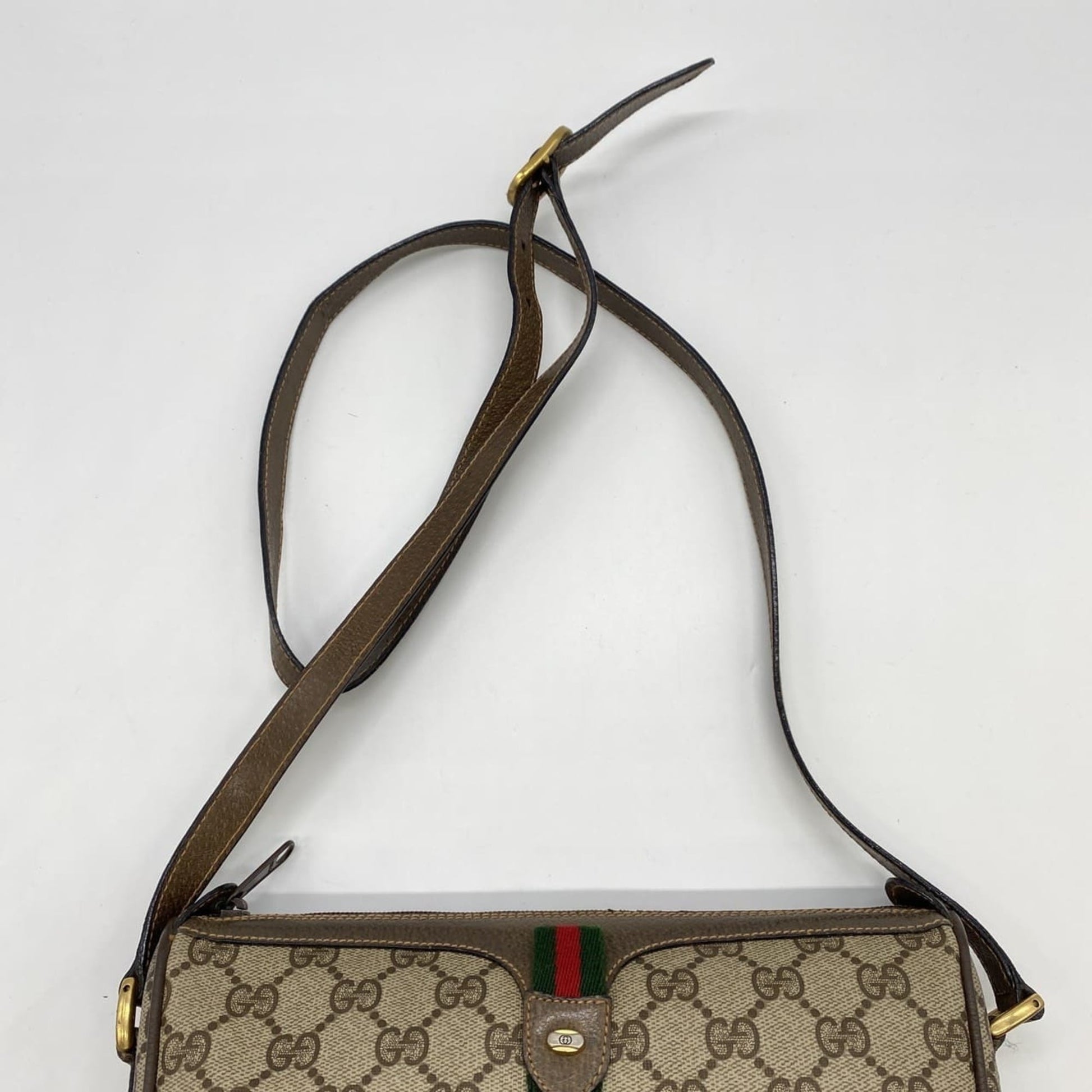 Gucci Sherry Line Beige Gg Supreme Shoulder Bag