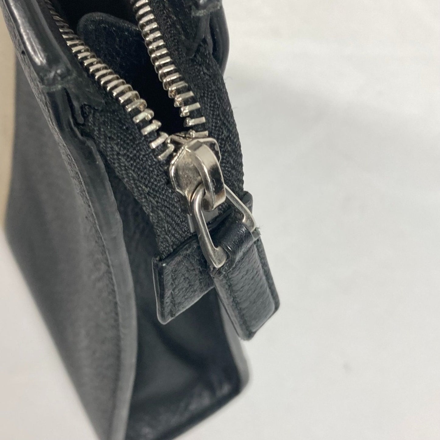 Gucci Black Leather Clutch Bag Pouch