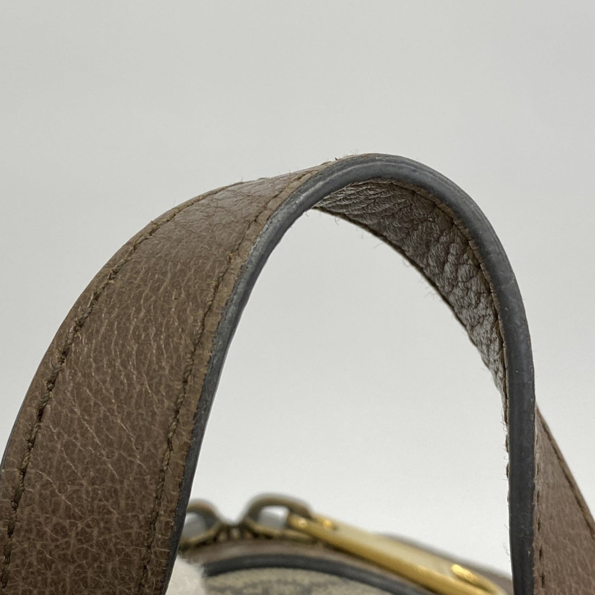 Gucci Brown Pvc Leather Backpack