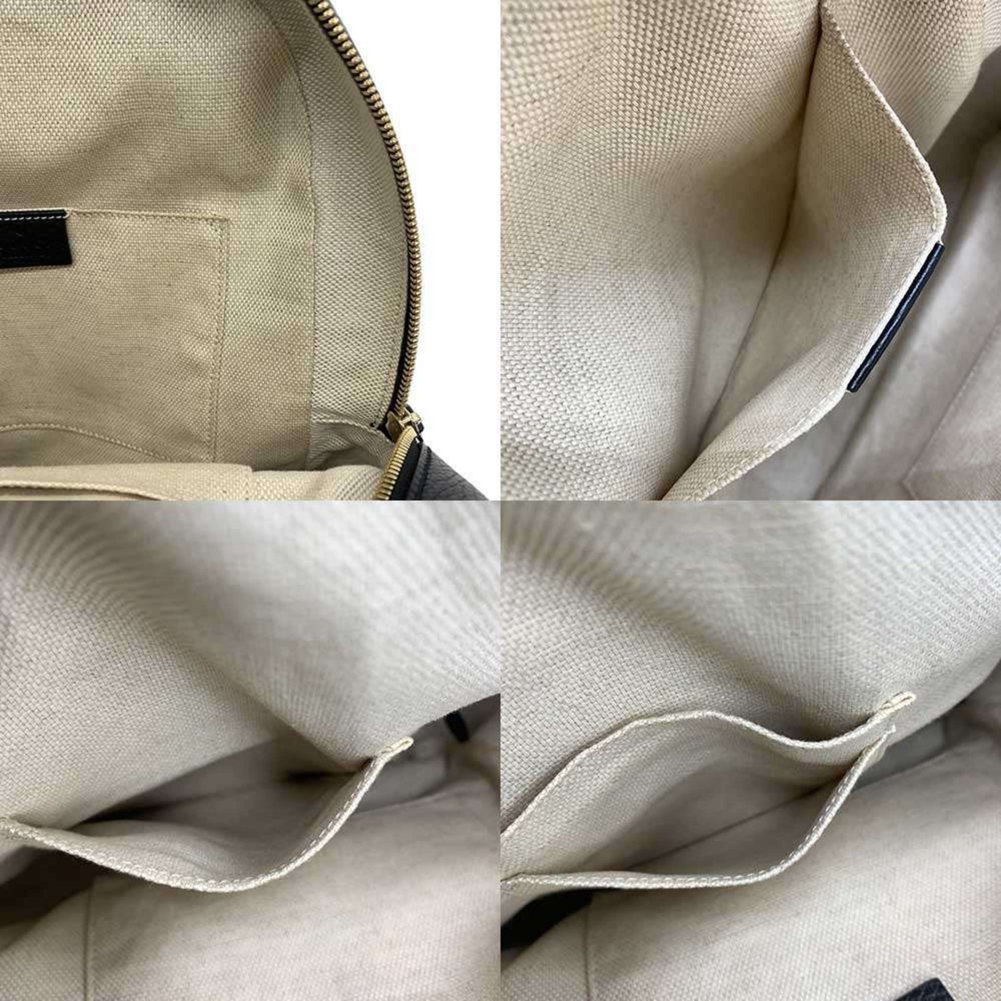 Gucci Black Leather Backpack