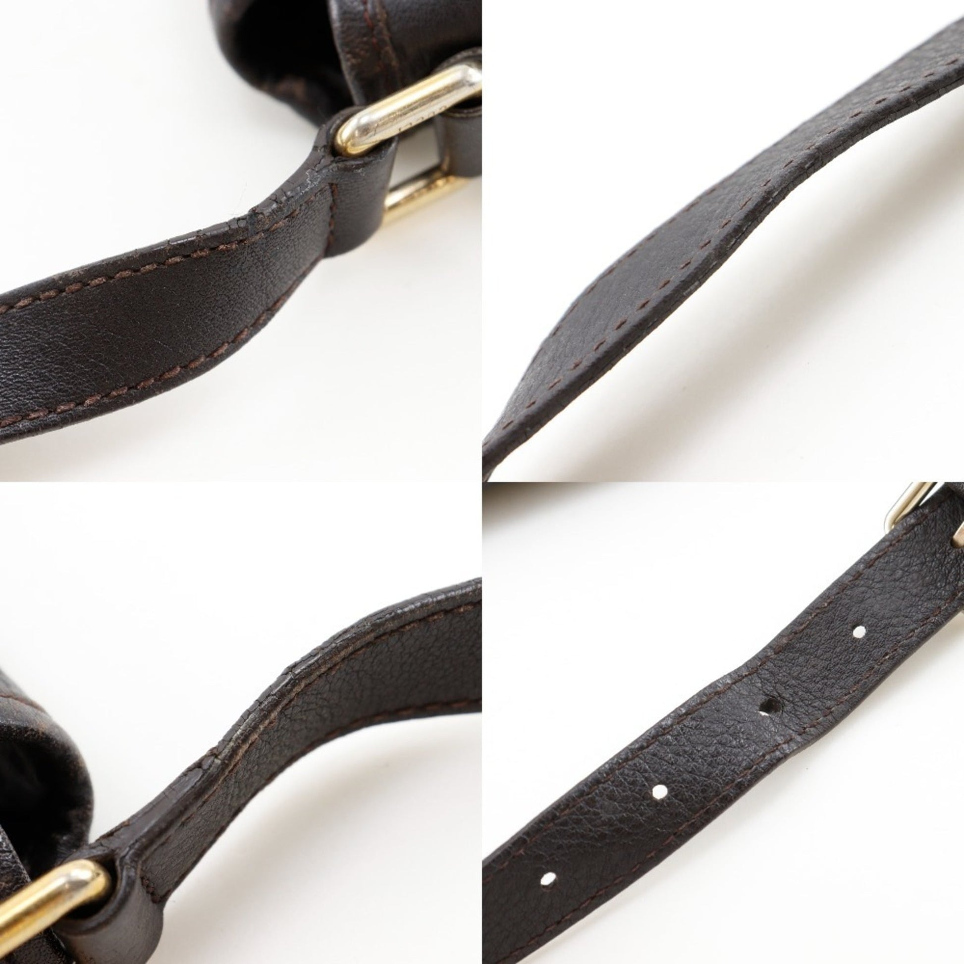 Gucci Brown Leather Shoulder Bag